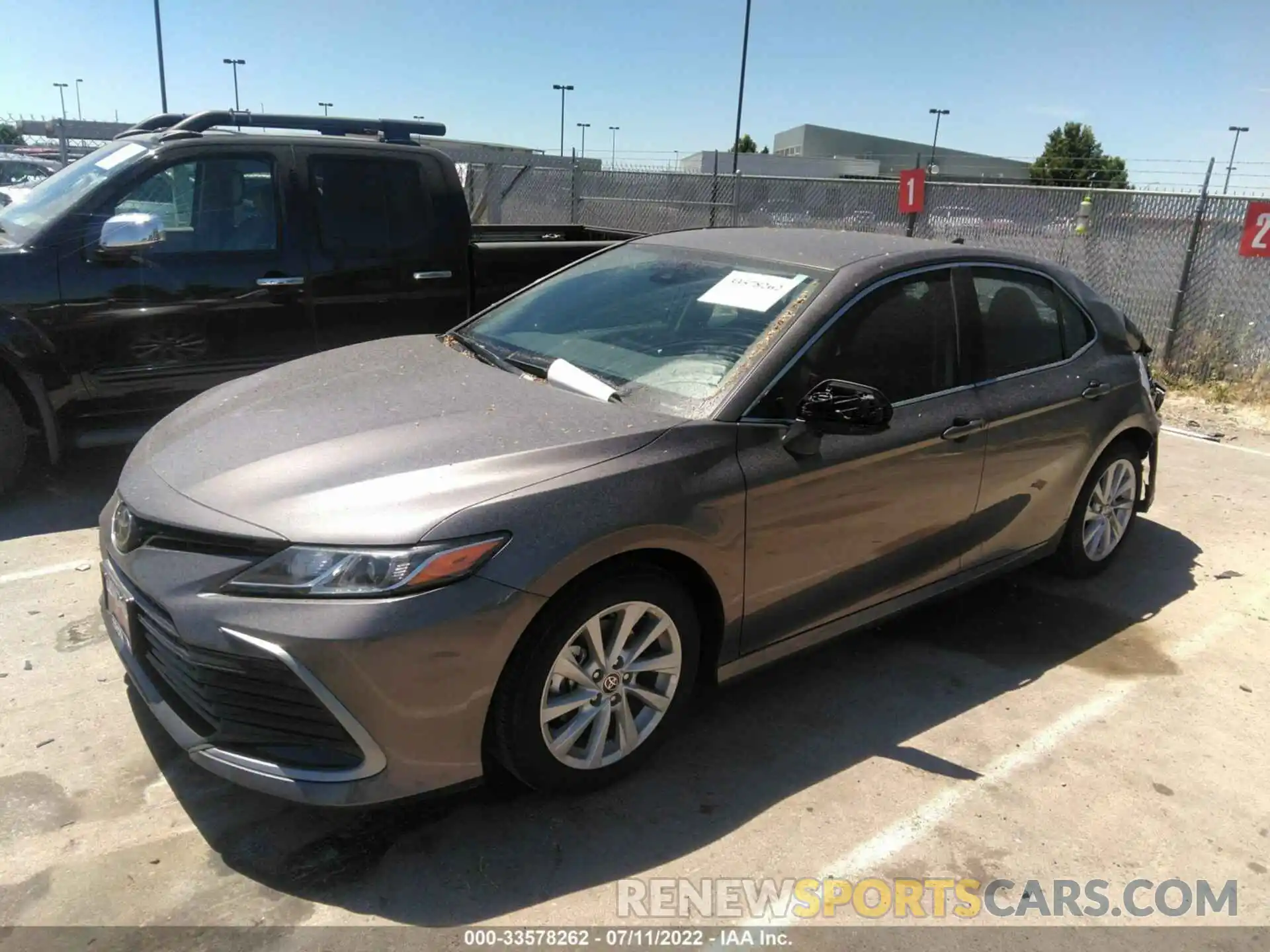 2 Photograph of a damaged car 4T1C11AK0NU039683 TOYOTA CAMRY 2022