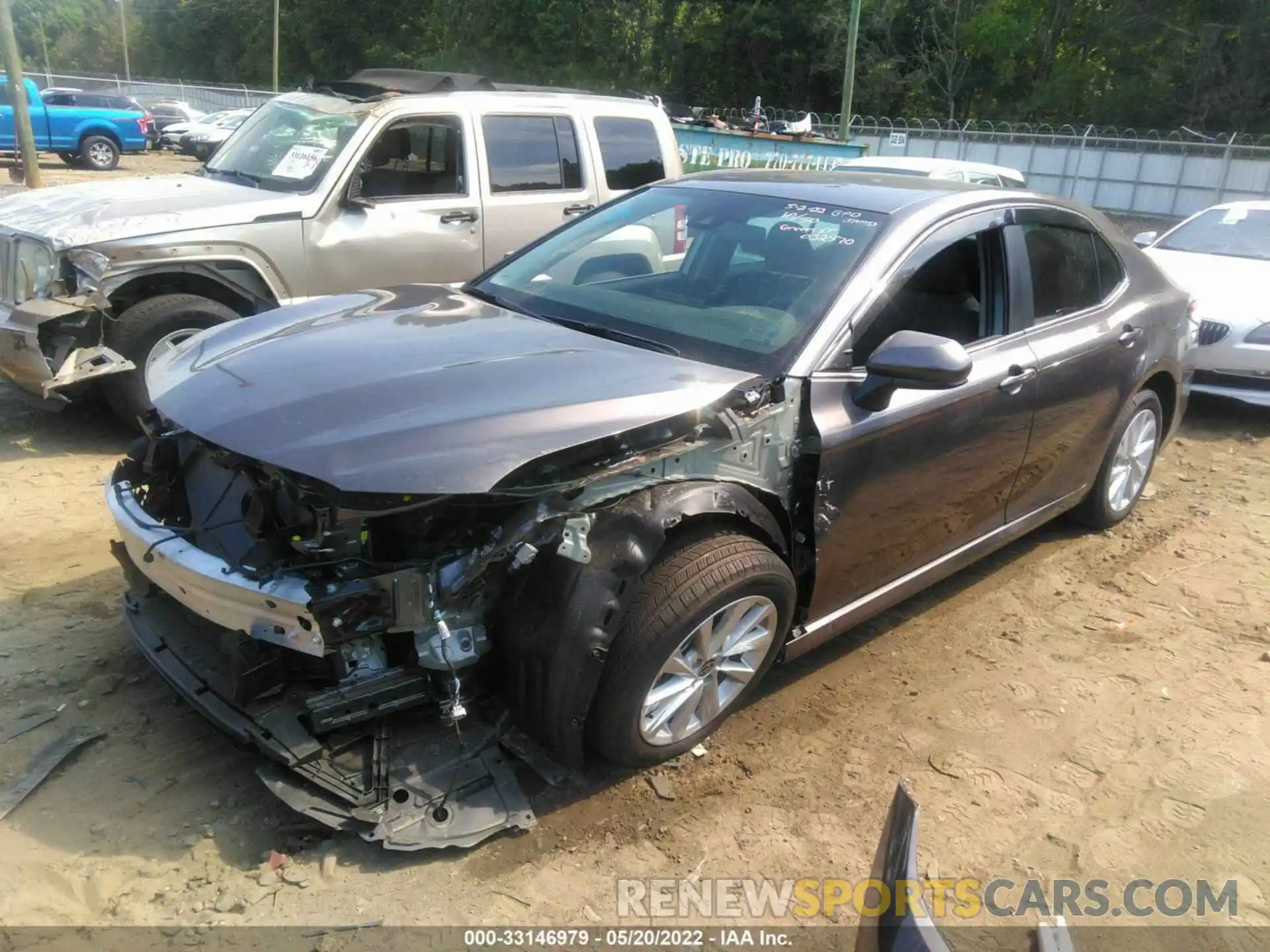 2 Photograph of a damaged car 4T1C11AK1NU032970 TOYOTA CAMRY 2022