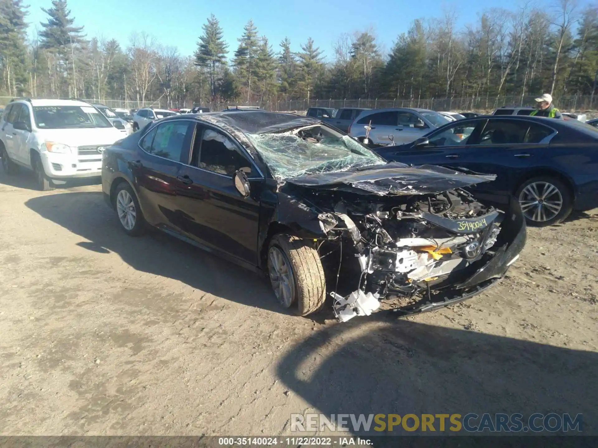 1 Photograph of a damaged car 4T1C11AK1NU036808 TOYOTA CAMRY 2022