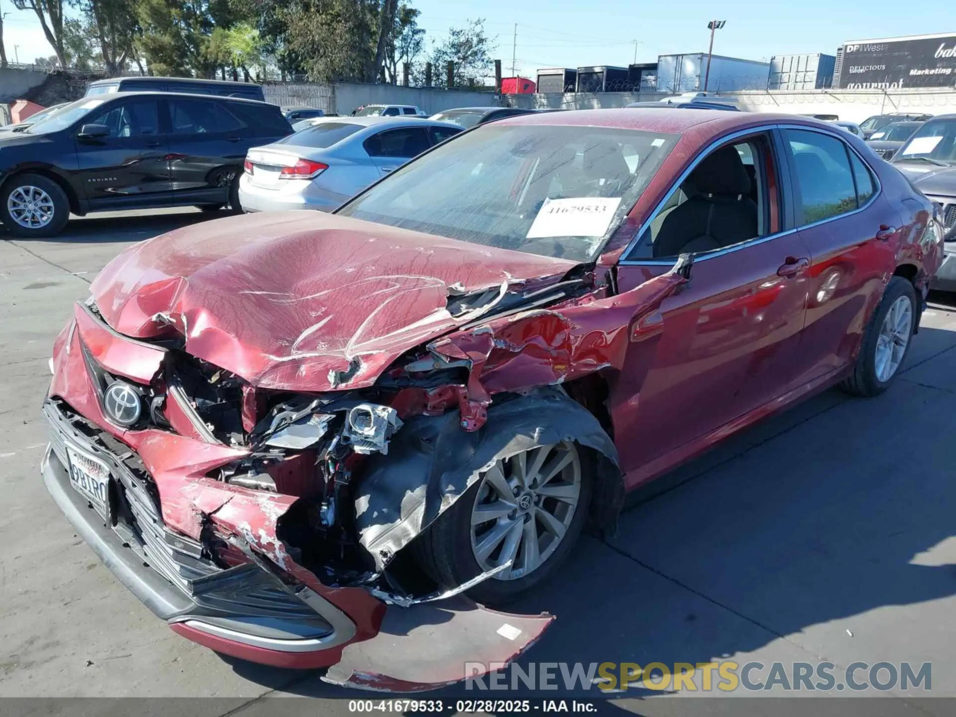 2 Photograph of a damaged car 4T1C11AK3NU047552 TOYOTA CAMRY 2022