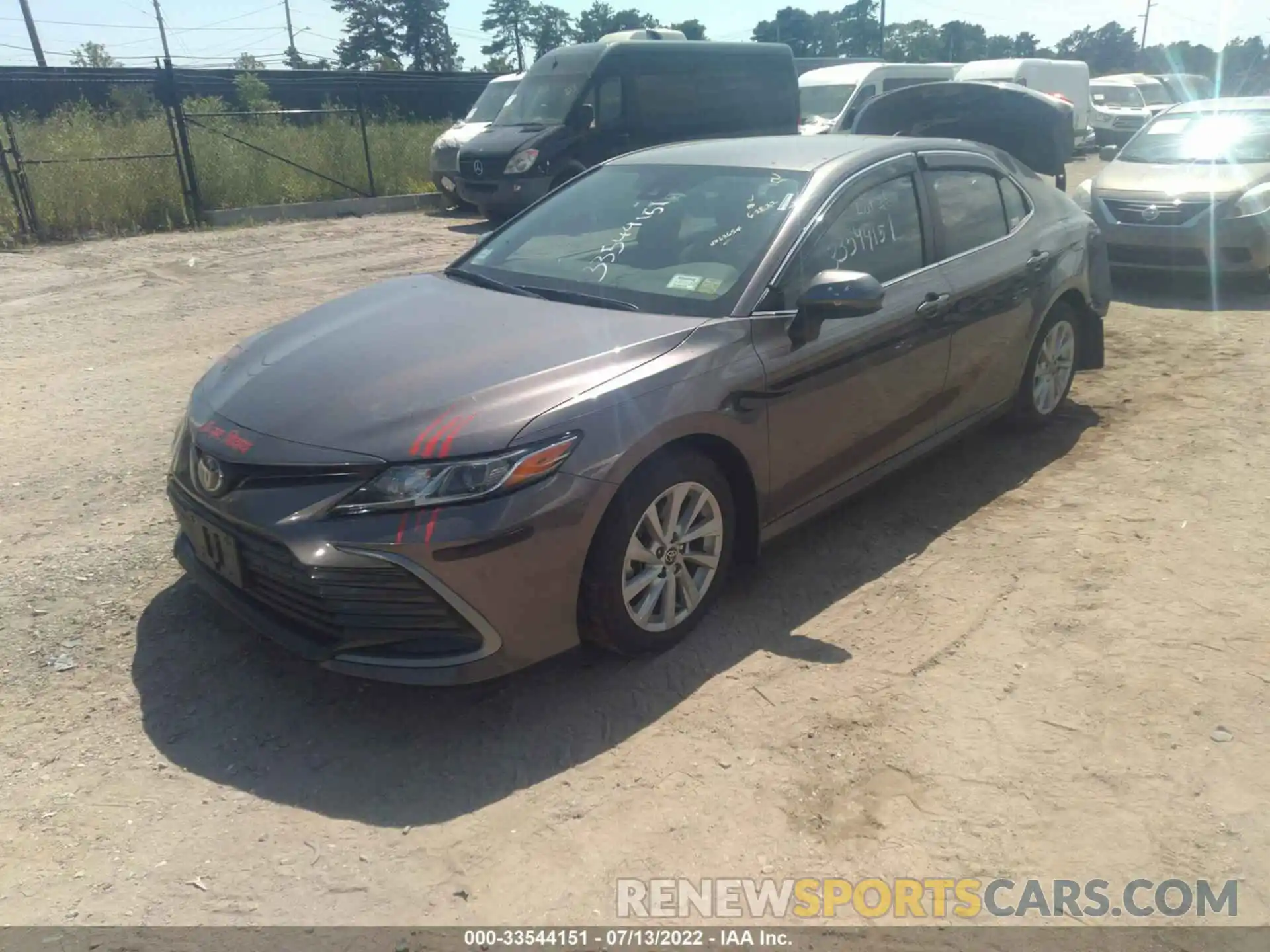 2 Photograph of a damaged car 4T1C11AK3NU619557 TOYOTA CAMRY 2022