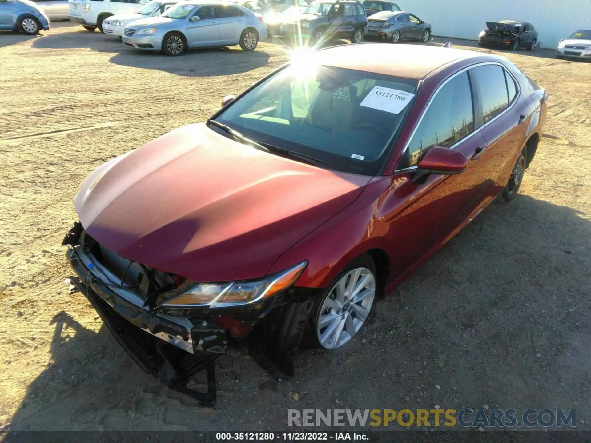 2 Photograph of a damaged car 4T1C11AK3NU669794 TOYOTA CAMRY 2022