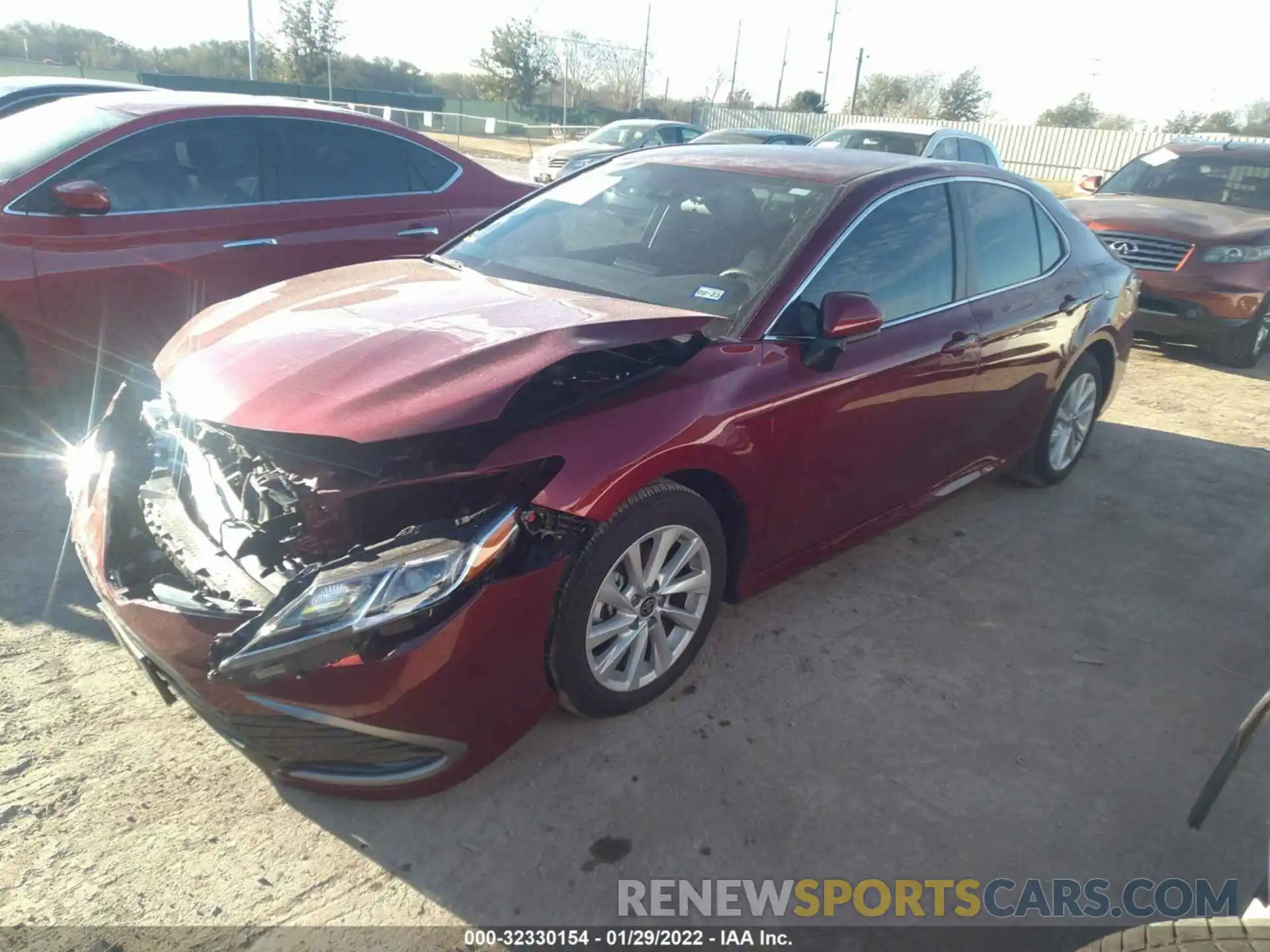 2 Photograph of a damaged car 4T1C11AK4NU629482 TOYOTA CAMRY 2022