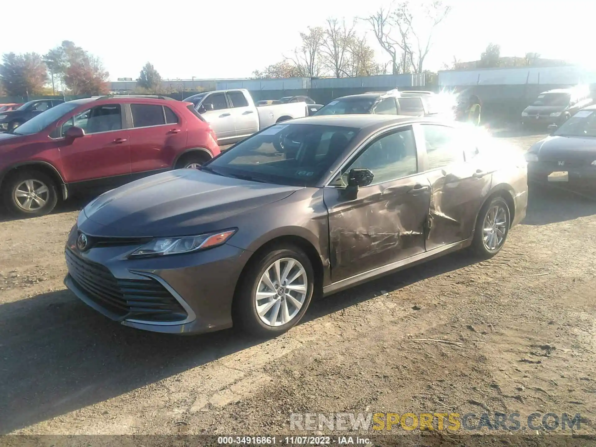 2 Photograph of a damaged car 4T1C11AK5NU652074 TOYOTA CAMRY 2022