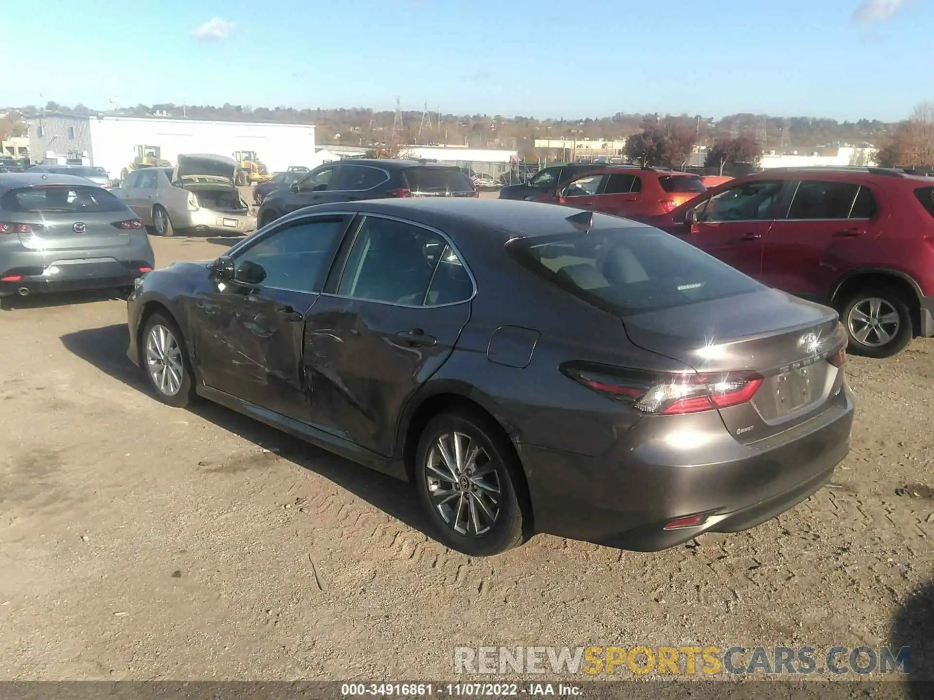 3 Photograph of a damaged car 4T1C11AK5NU652074 TOYOTA CAMRY 2022