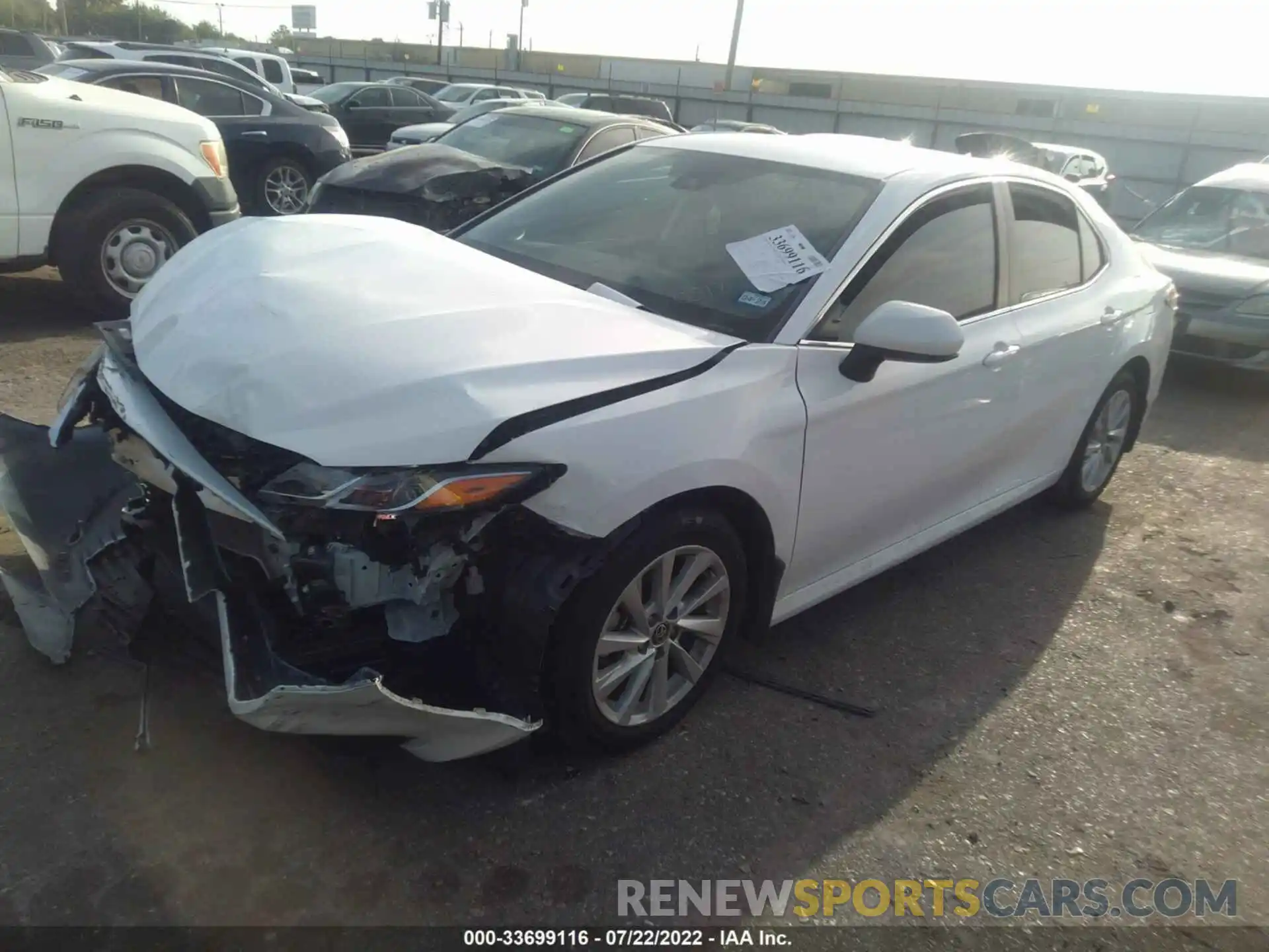 2 Photograph of a damaged car 4T1C11AK5NU690517 TOYOTA CAMRY 2022