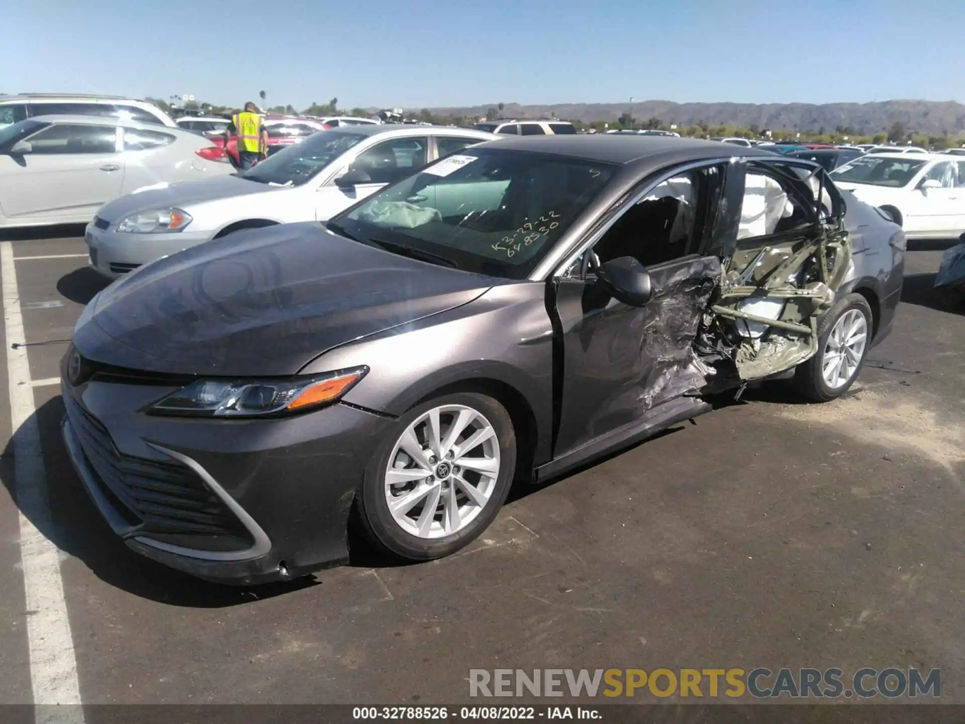 2 Photograph of a damaged car 4T1C11AK7NU648530 TOYOTA CAMRY 2022