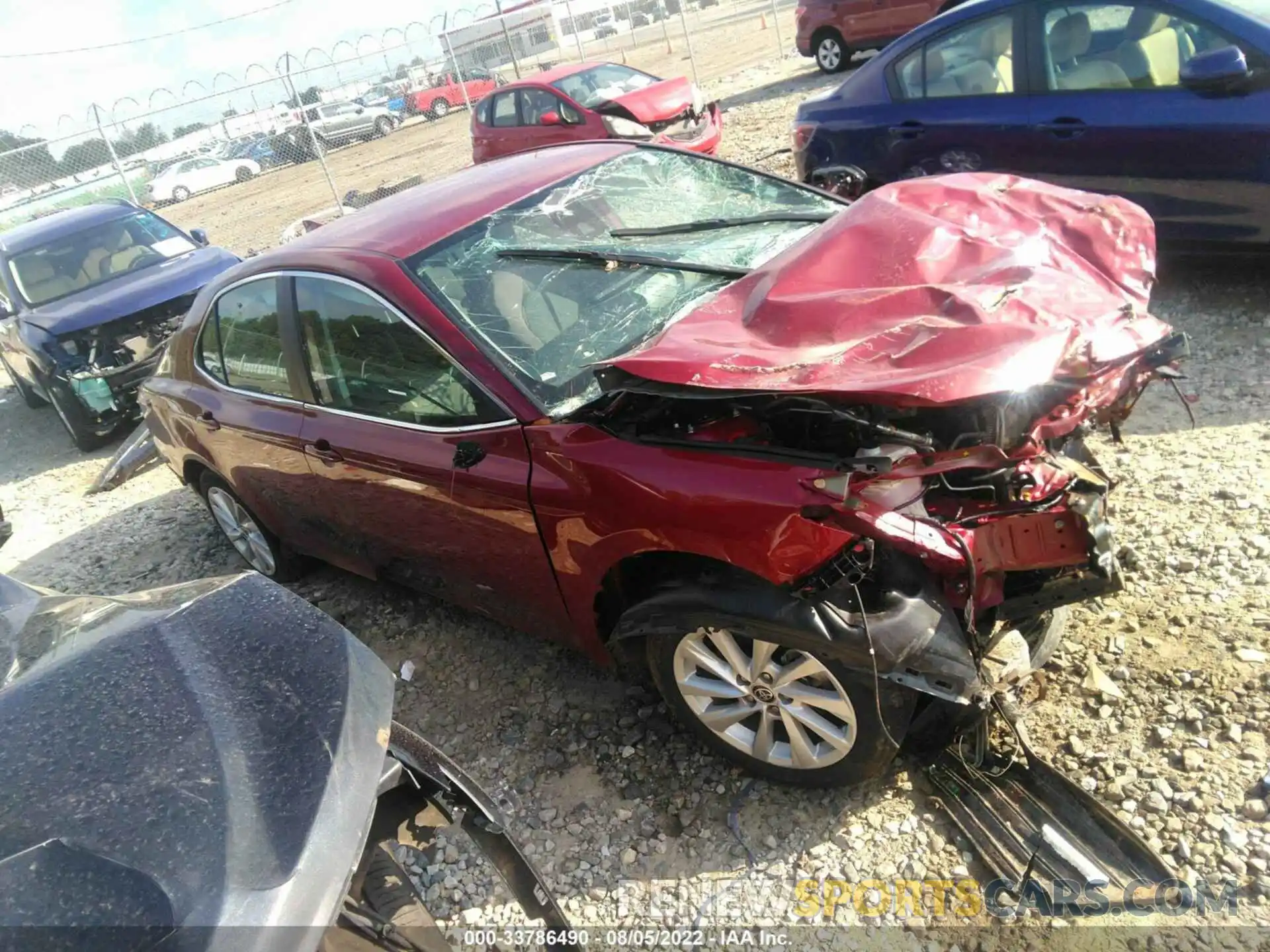 1 Photograph of a damaged car 4T1C11AK9NU639196 TOYOTA CAMRY 2022