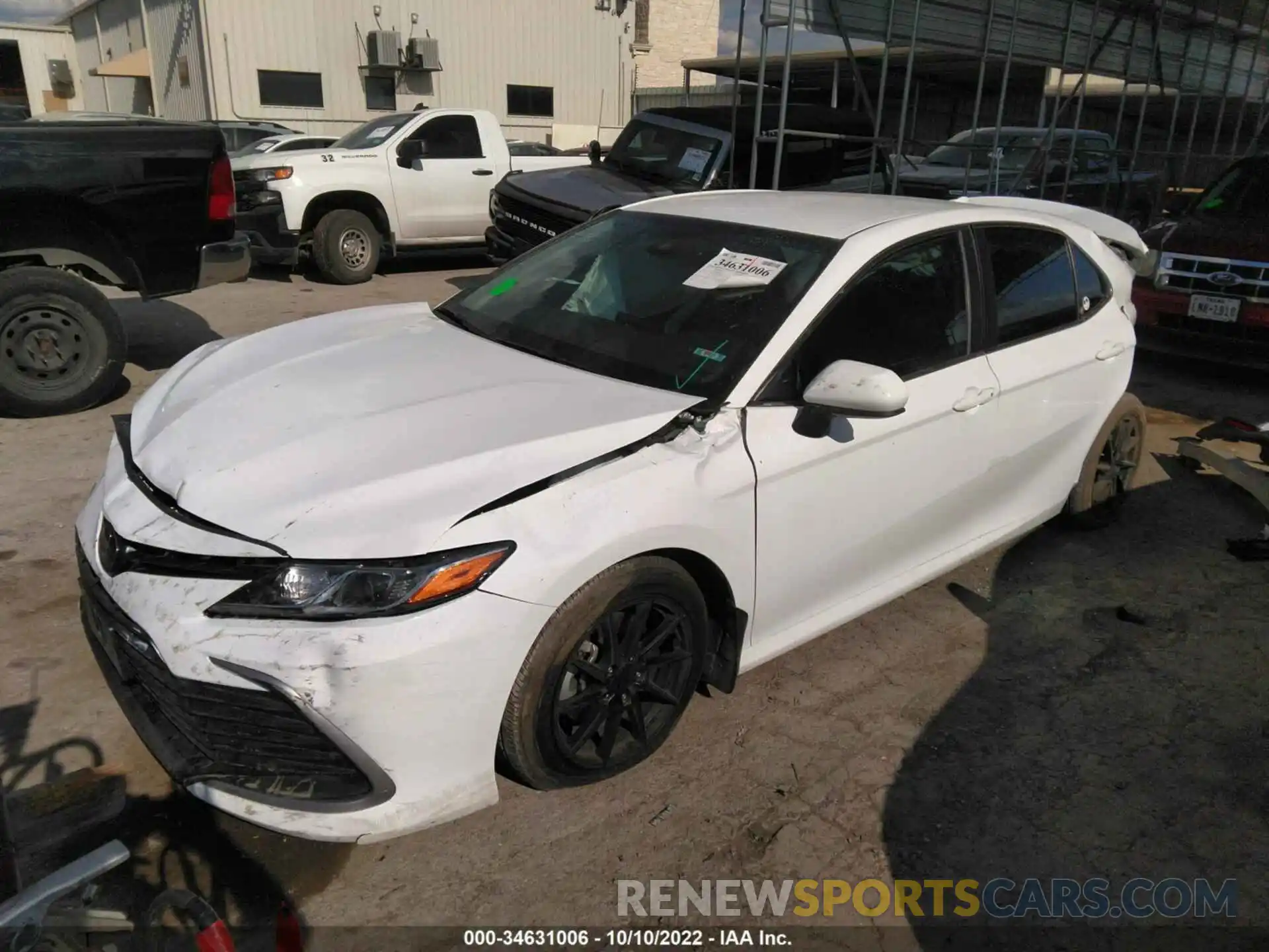 2 Photograph of a damaged car 4T1C11AK9NU682663 TOYOTA CAMRY 2022