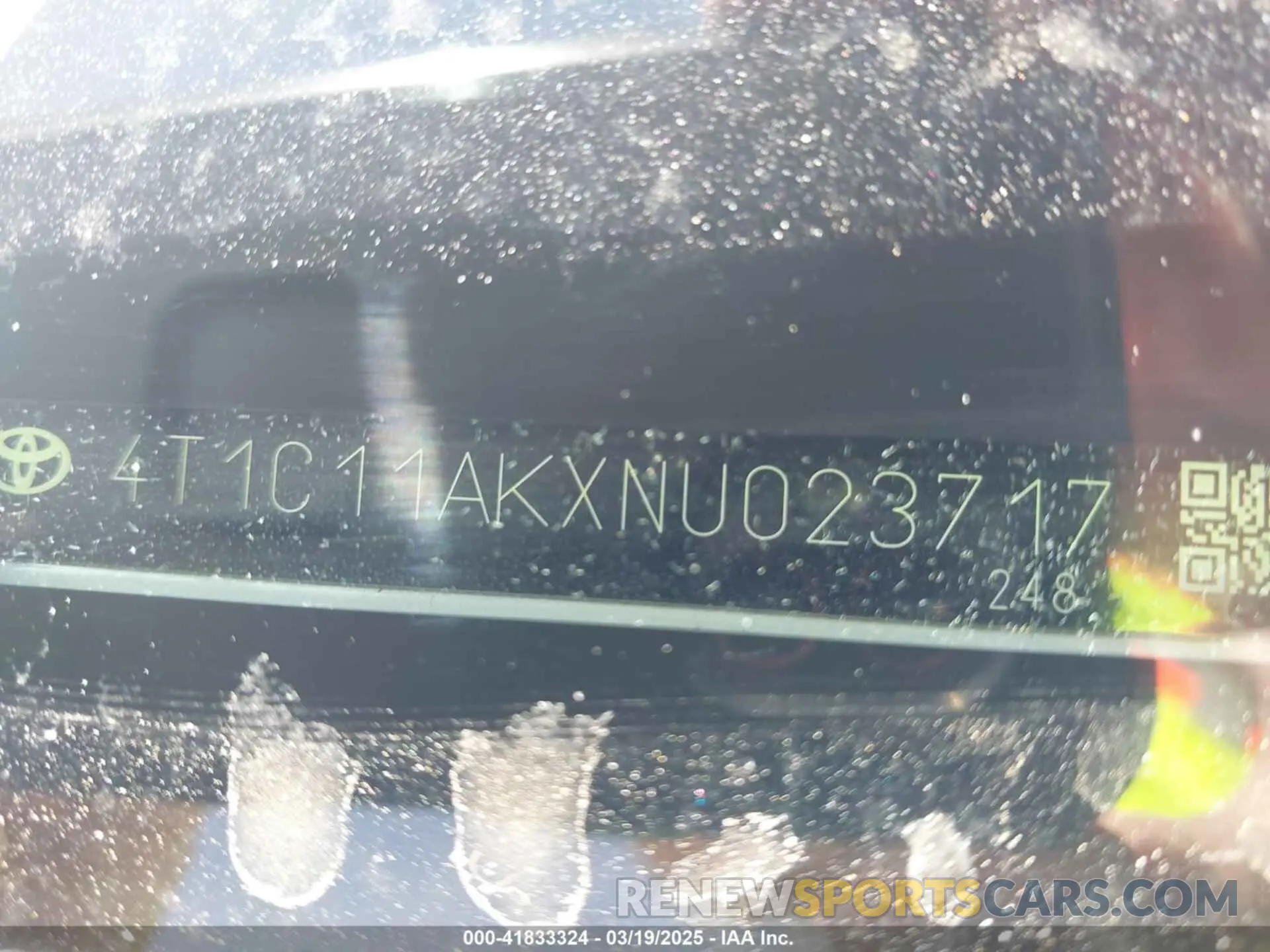9 Photograph of a damaged car 4T1C11AKXNU023717 TOYOTA CAMRY 2022
