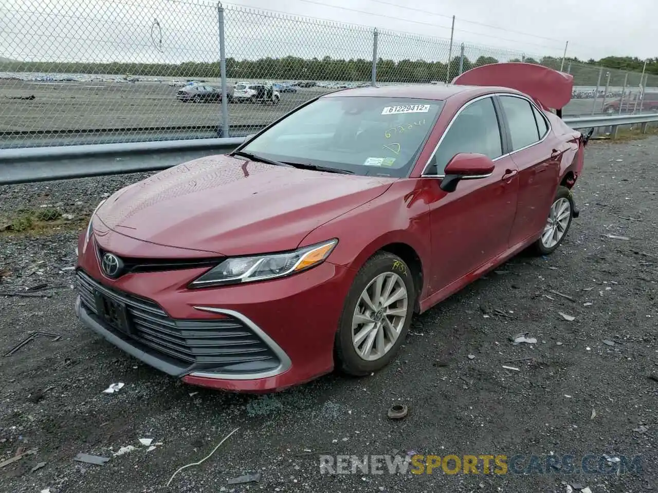 2 Photograph of a damaged car 4T1C11AKXNU672241 TOYOTA CAMRY 2022