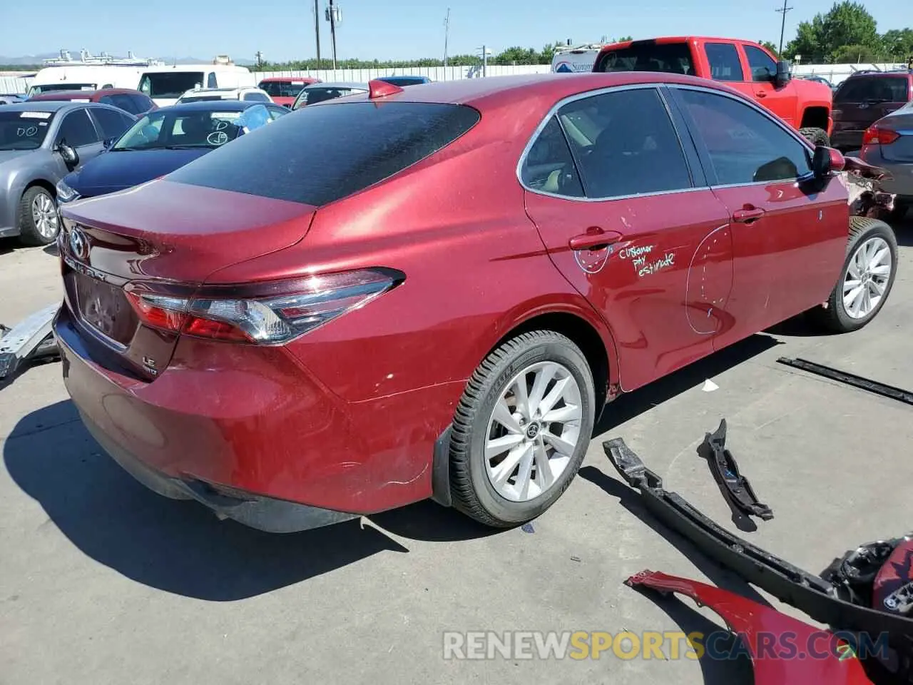 3 Photograph of a damaged car 4T1C11BK1NU055745 TOYOTA CAMRY 2022