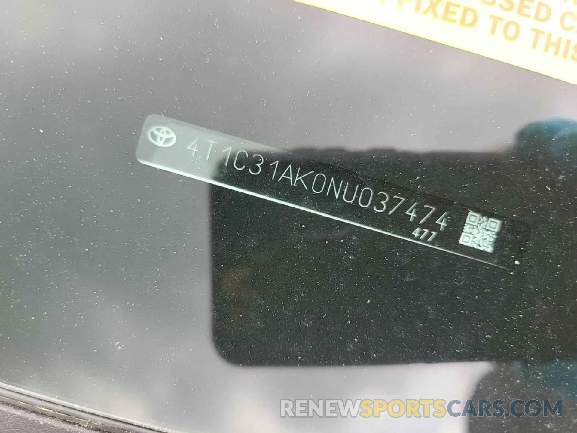 9 Photograph of a damaged car 4T1C31AK0NU037474 TOYOTA CAMRY 2022