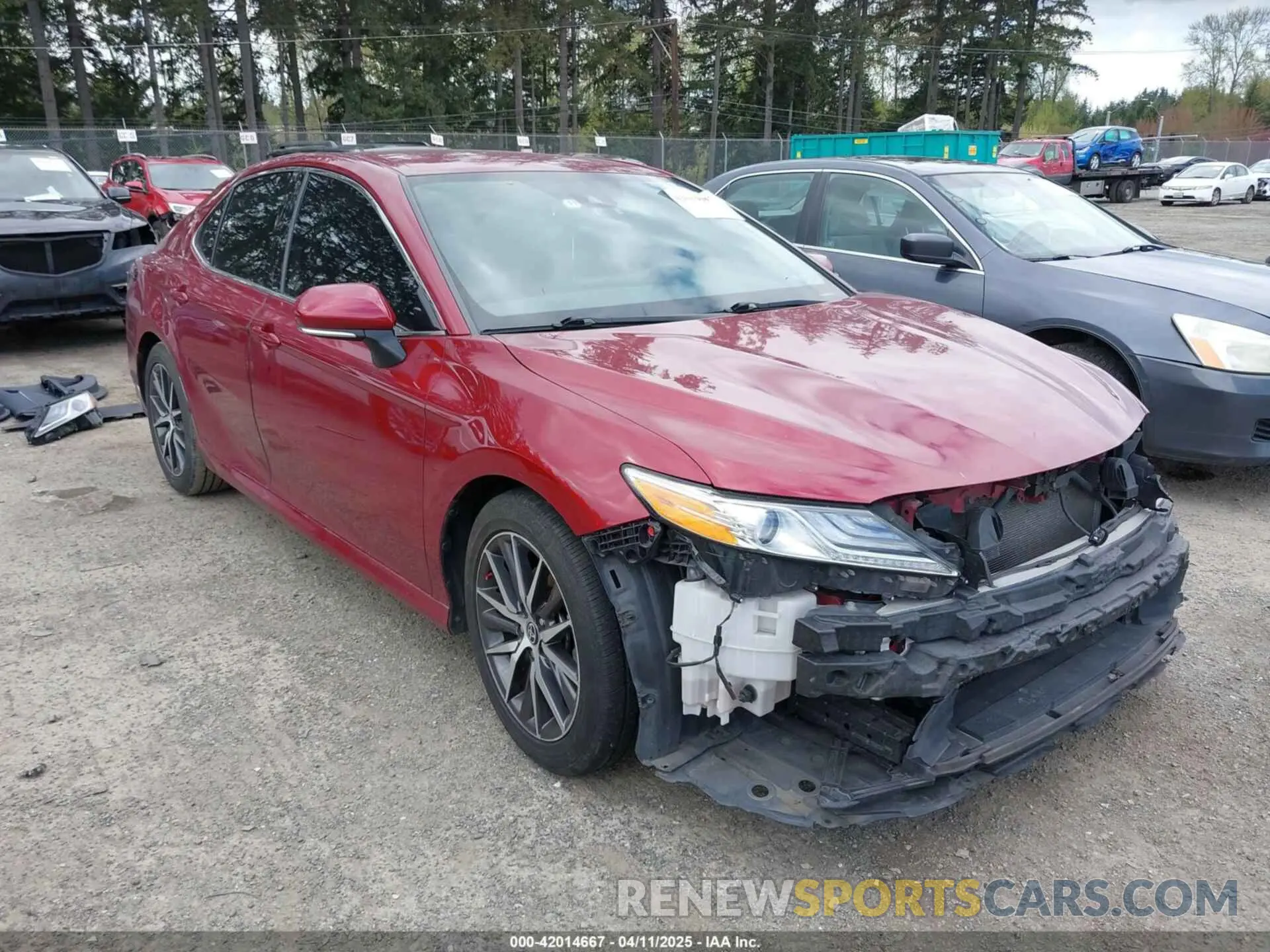1 Photograph of a damaged car 4T1F11AK1NU030164 TOYOTA CAMRY 2022