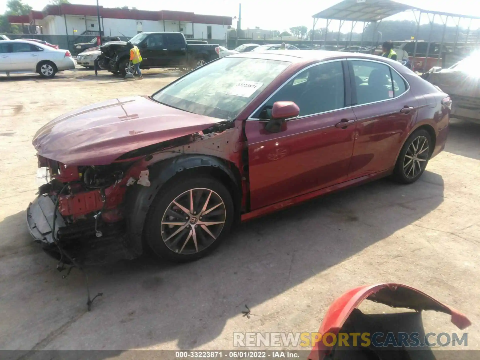 2 Photograph of a damaged car 4T1F11BK1NU054625 TOYOTA CAMRY 2022