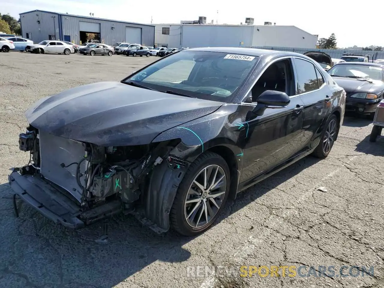 1 Photograph of a damaged car 4T1F31AKXNU589626 TOYOTA CAMRY 2022