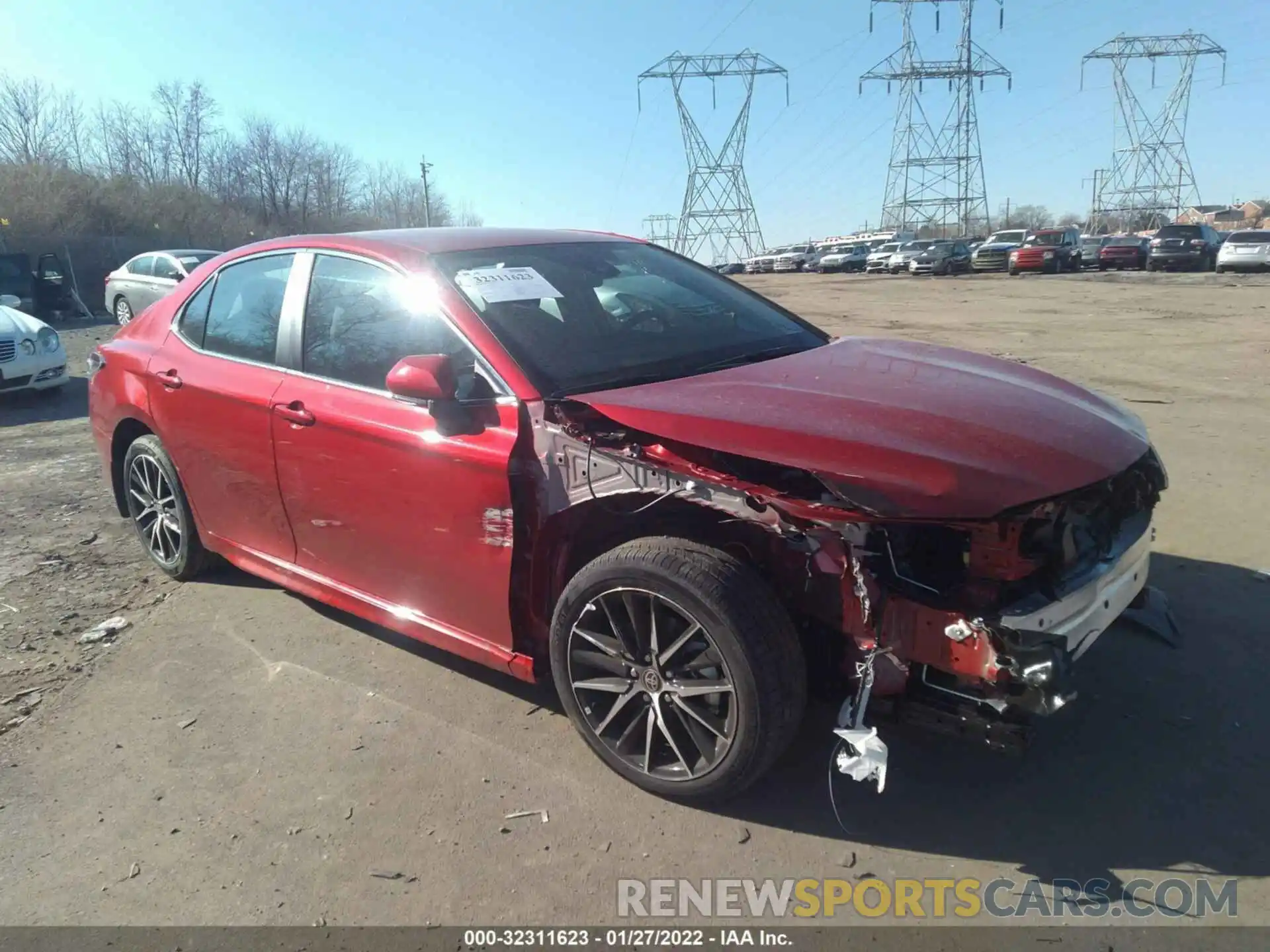 1 Photograph of a damaged car 4T1G11AK0NU014025 TOYOTA CAMRY 2022