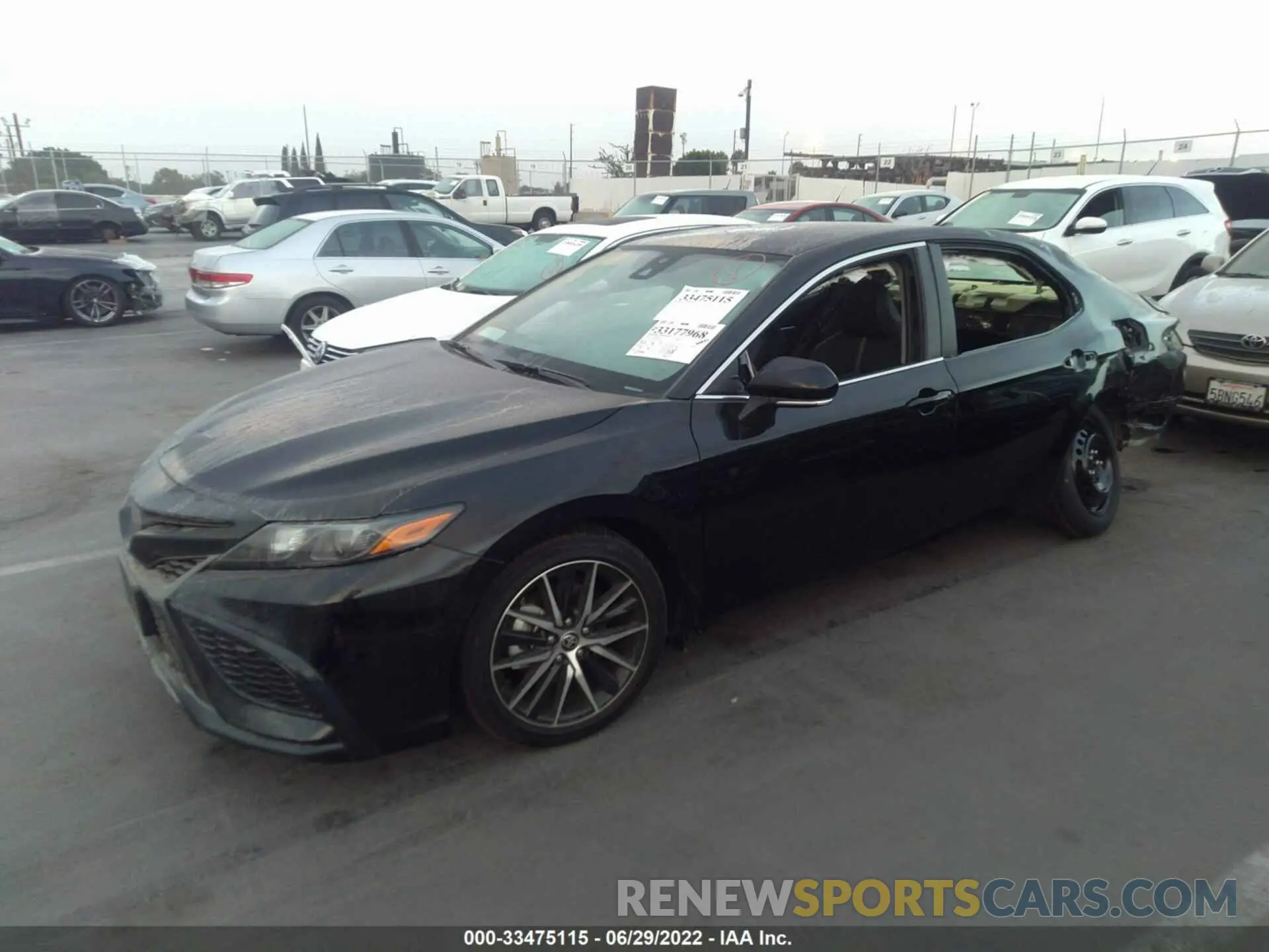 2 Photograph of a damaged car 4T1G11AK0NU017488 TOYOTA CAMRY 2022