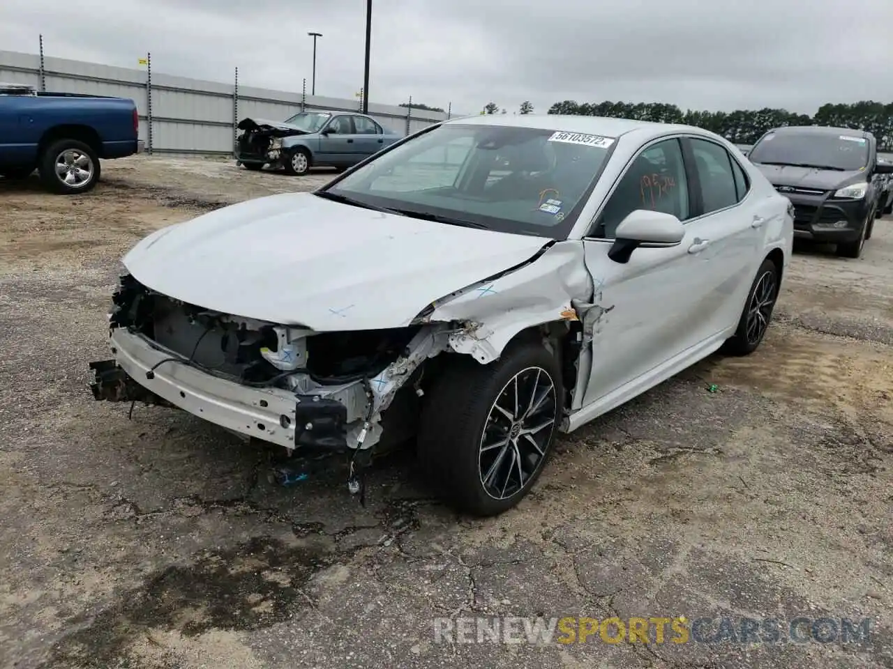 2 Photograph of a damaged car 4T1G11AK1NU003292 TOYOTA CAMRY 2022