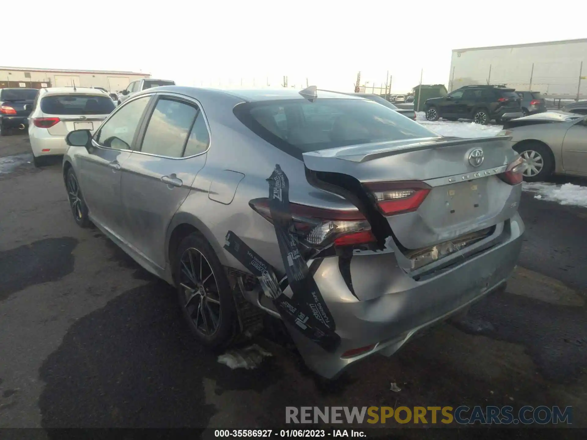 3 Photograph of a damaged car 4T1G11AK2NU693490 TOYOTA CAMRY 2022