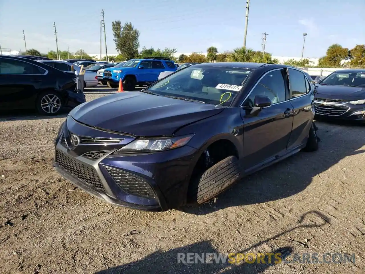 2 Photograph of a damaged car 4T1G11AK3NU655685 TOYOTA CAMRY 2022