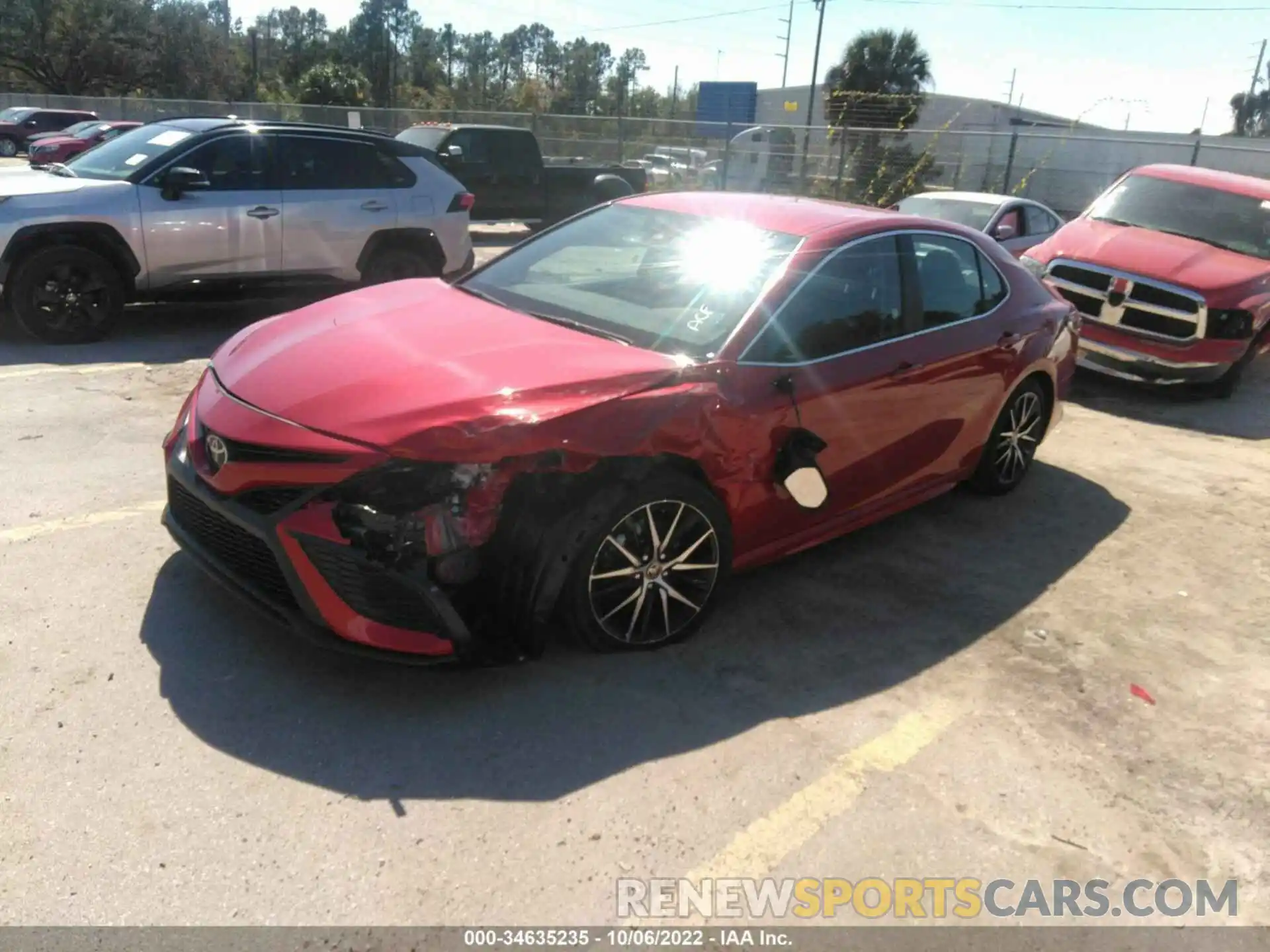 2 Photograph of a damaged car 4T1G11AK4NU012570 TOYOTA CAMRY 2022