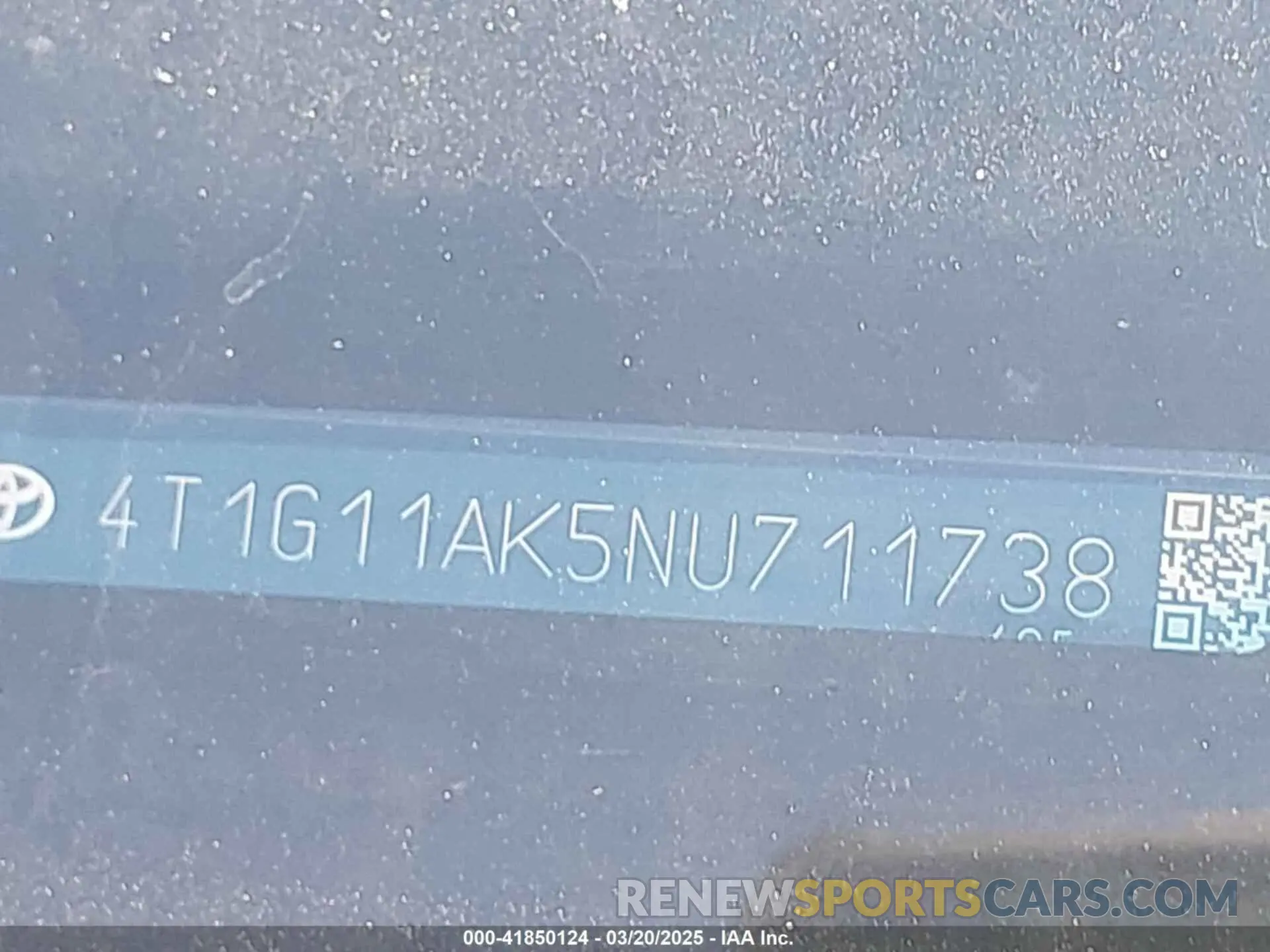17 Photograph of a damaged car 4T1G11AK5NU711738 TOYOTA CAMRY 2022