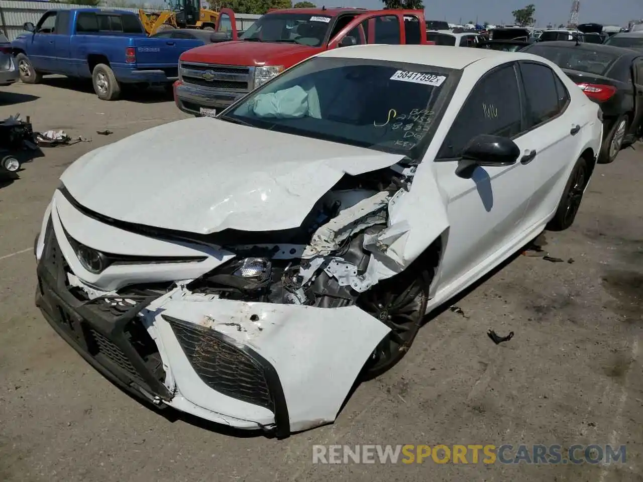 2 Photograph of a damaged car 4T1G11AK6NU060202 TOYOTA CAMRY 2022