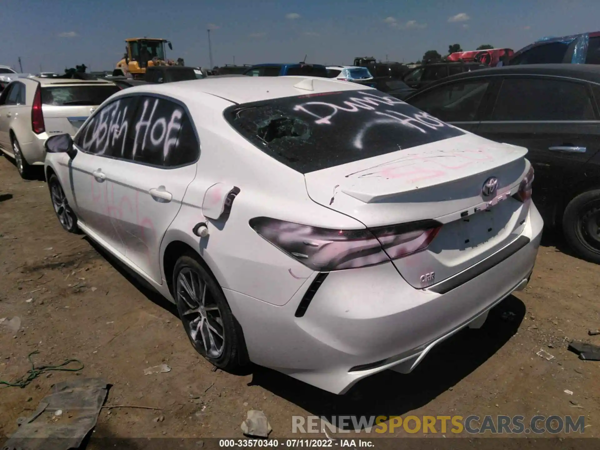 3 Photograph of a damaged car 4T1G11AK7NU628814 TOYOTA CAMRY 2022