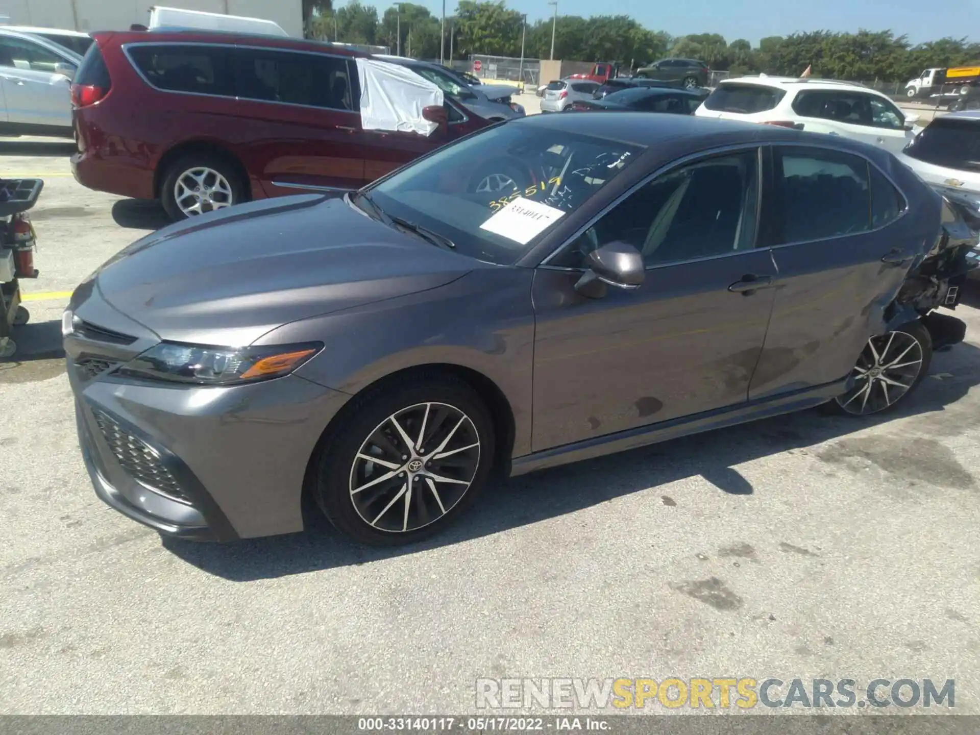 2 Photograph of a damaged car 4T1G11AK7NU665572 TOYOTA CAMRY 2022