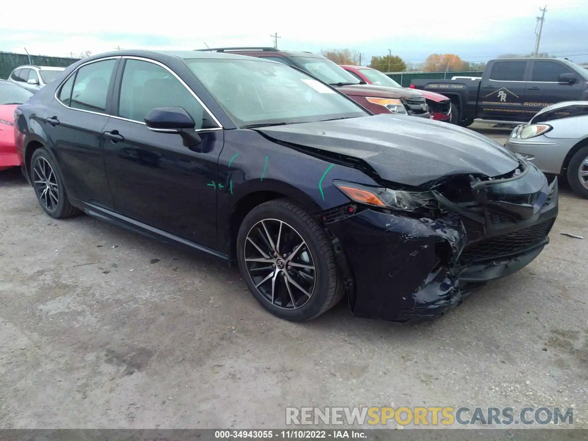 1 Photograph of a damaged car 4T1G11AK7NU696644 TOYOTA CAMRY 2022