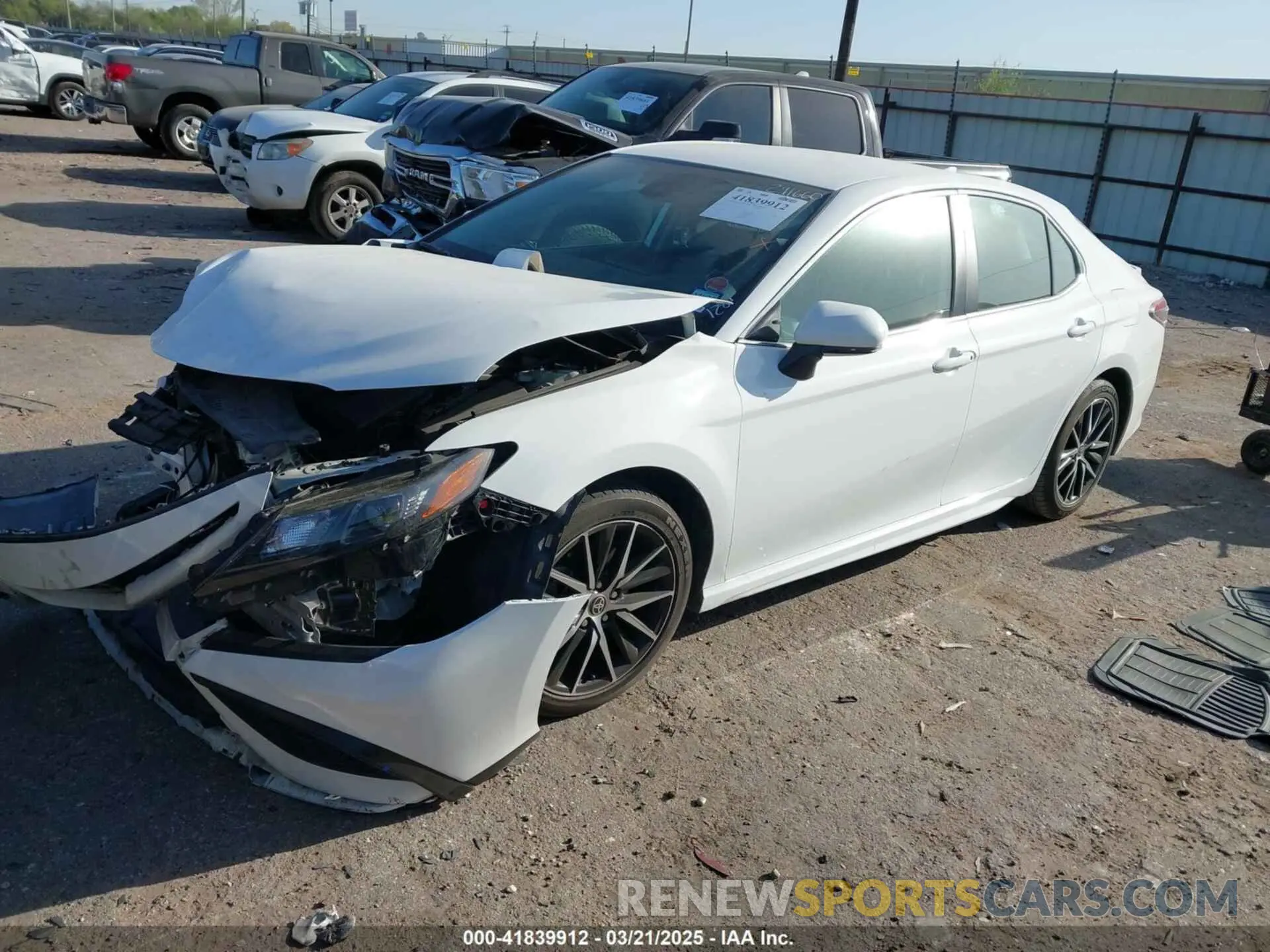 2 Photograph of a damaged car 4T1G11AK8NU001281 TOYOTA CAMRY 2022