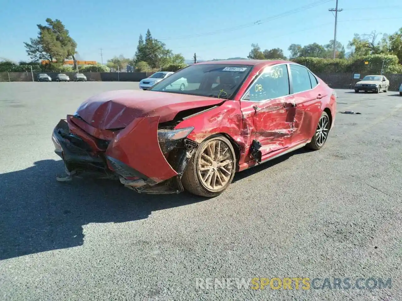 2 Photograph of a damaged car 4T1G11AK9NU041935 TOYOTA CAMRY 2022