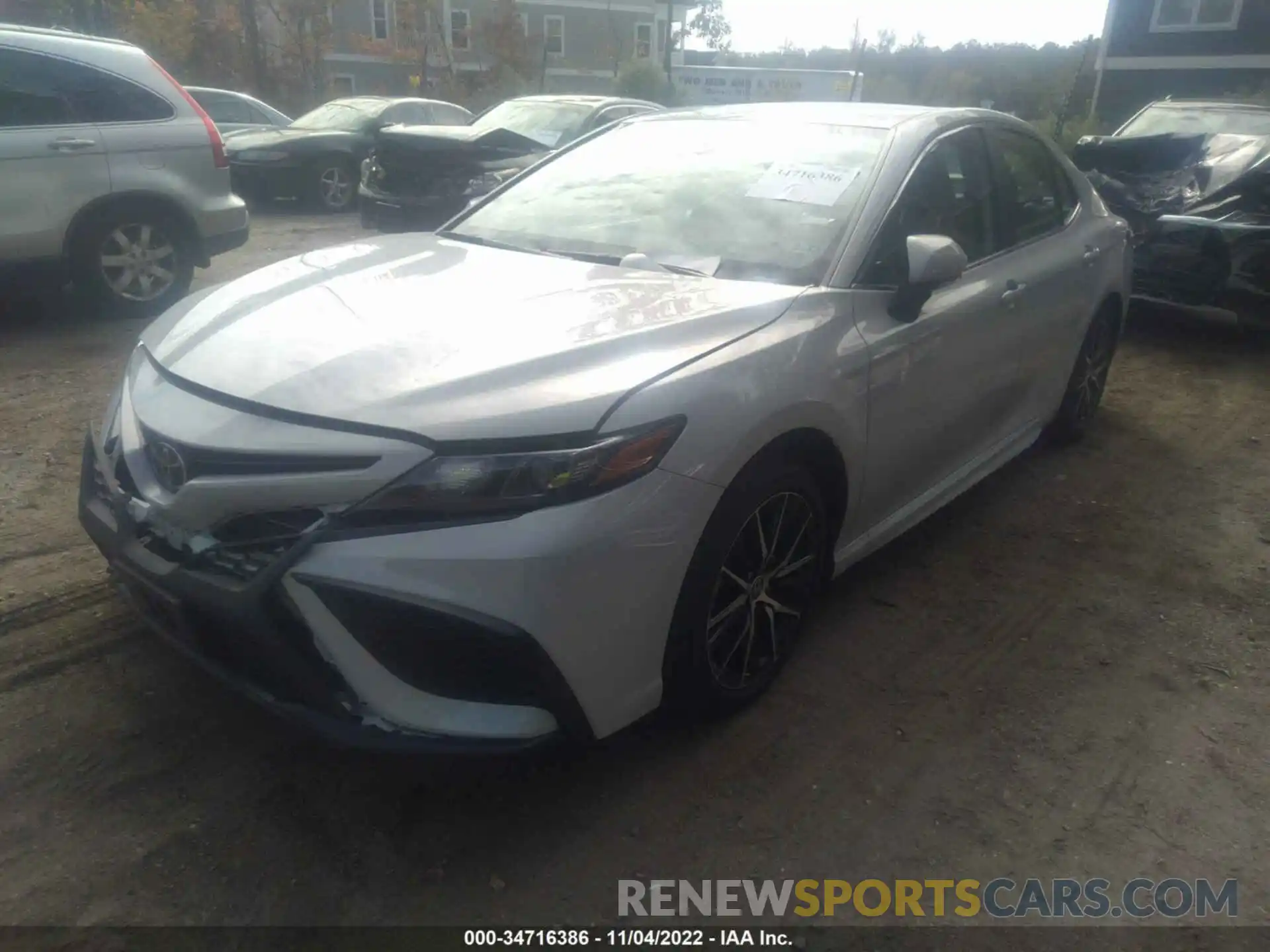 2 Photograph of a damaged car 4T1G11AK9NU053728 TOYOTA CAMRY 2022