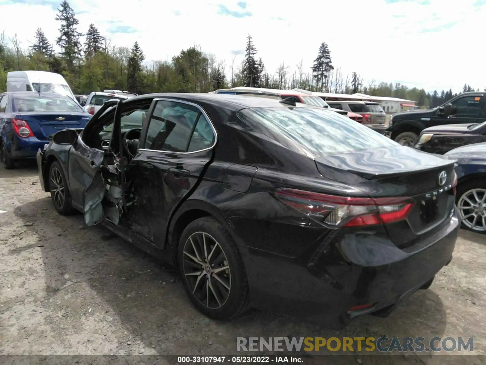 3 Photograph of a damaged car 4T1G11BK1NU055357 TOYOTA CAMRY 2022