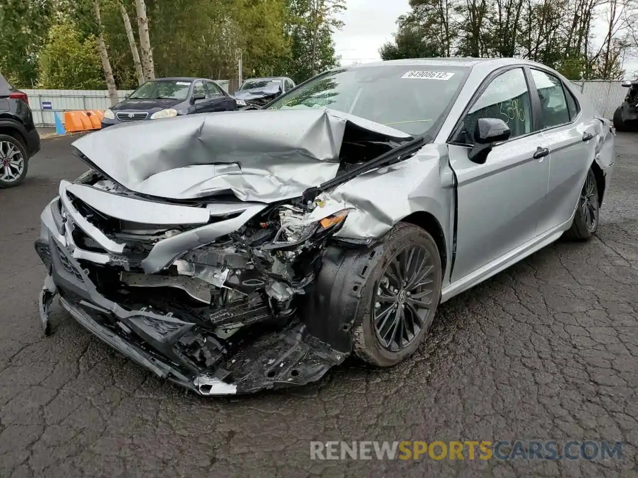 2 Photograph of a damaged car 4T1G11BK3NU071527 TOYOTA CAMRY 2022