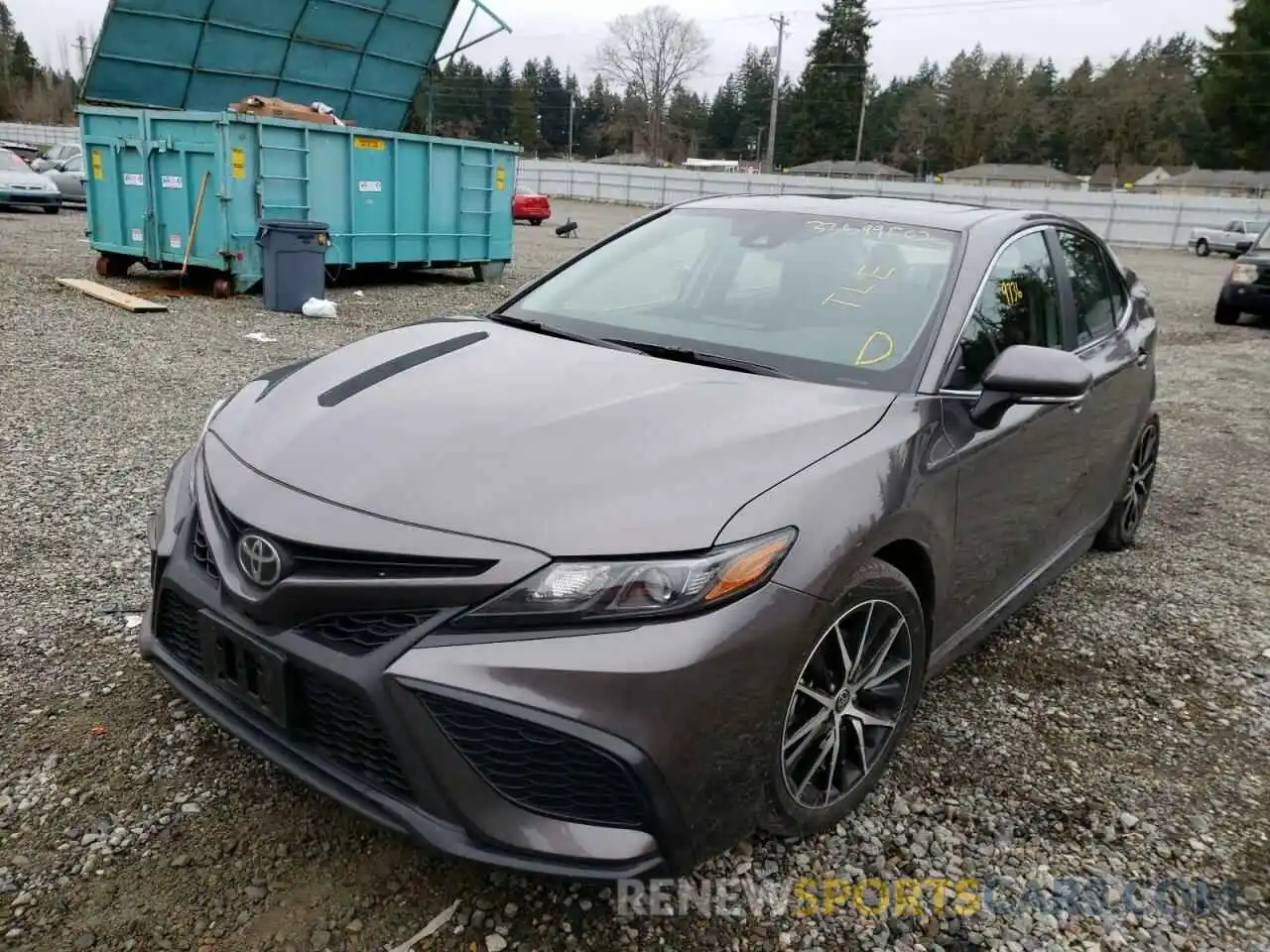 2 Photograph of a damaged car 4T1G11BK4NU048502 TOYOTA CAMRY 2022