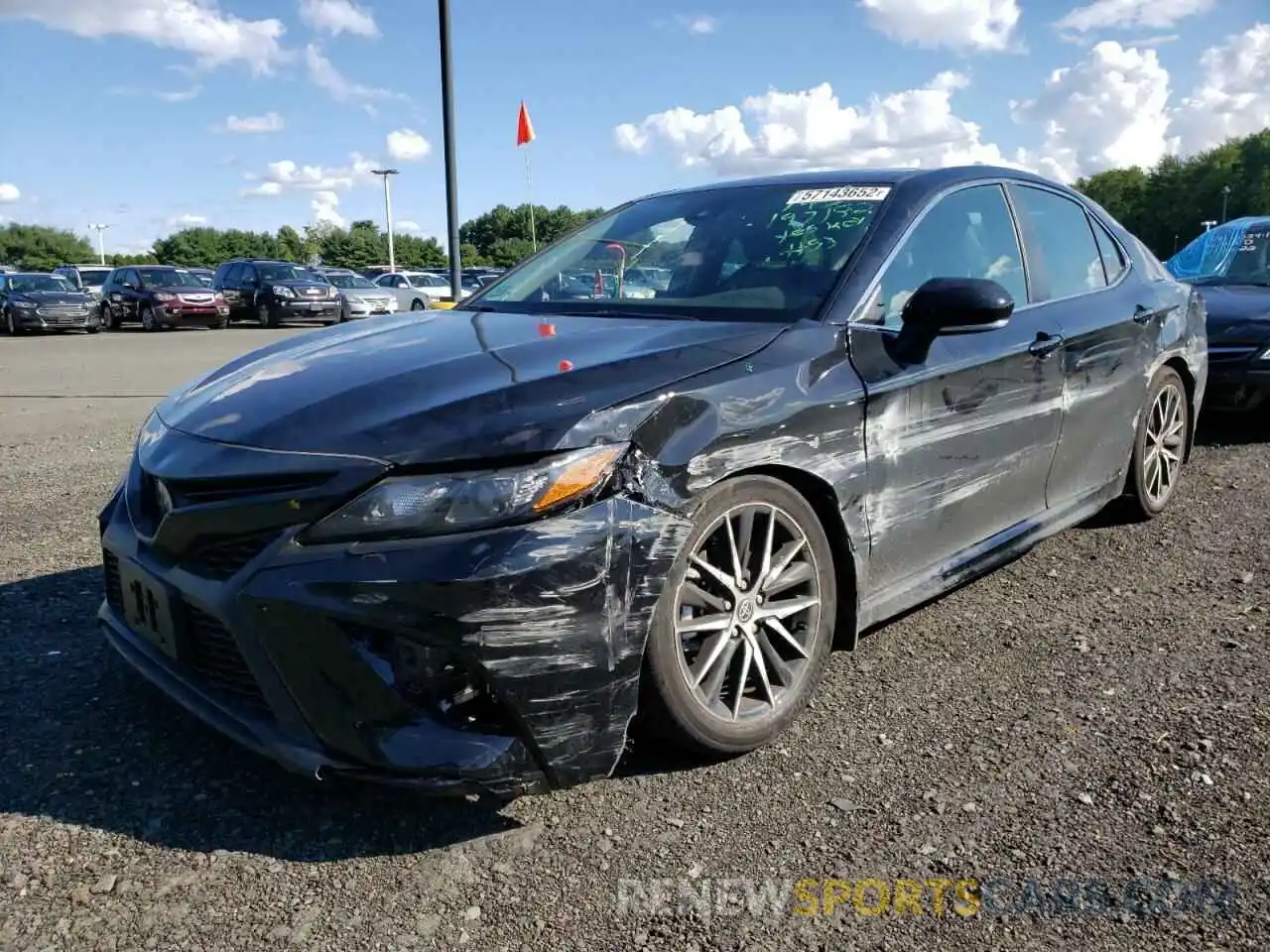 2 Photograph of a damaged car 4T1G11BK8NU061379 TOYOTA CAMRY 2022