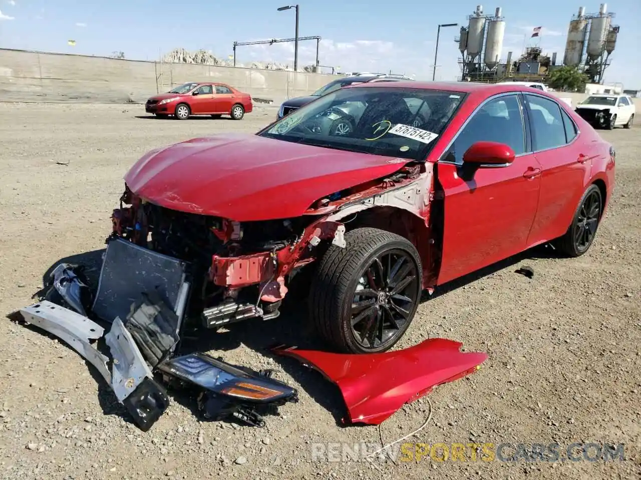 2 Photograph of a damaged car 4T1K31AK8NU035483 TOYOTA CAMRY 2022