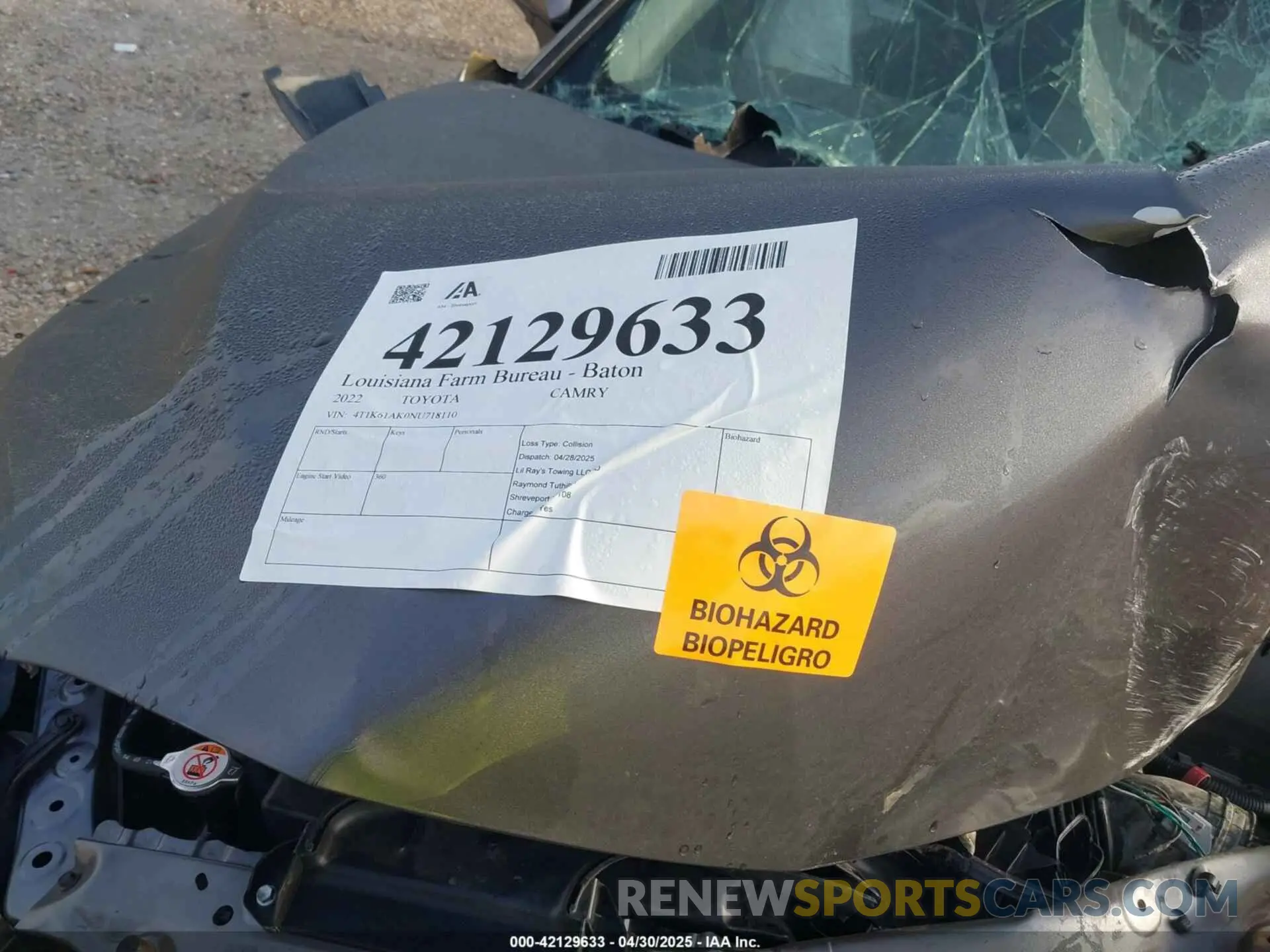 5 Photograph of a damaged car 4T1K61AK0NU718110 TOYOTA CAMRY 2022