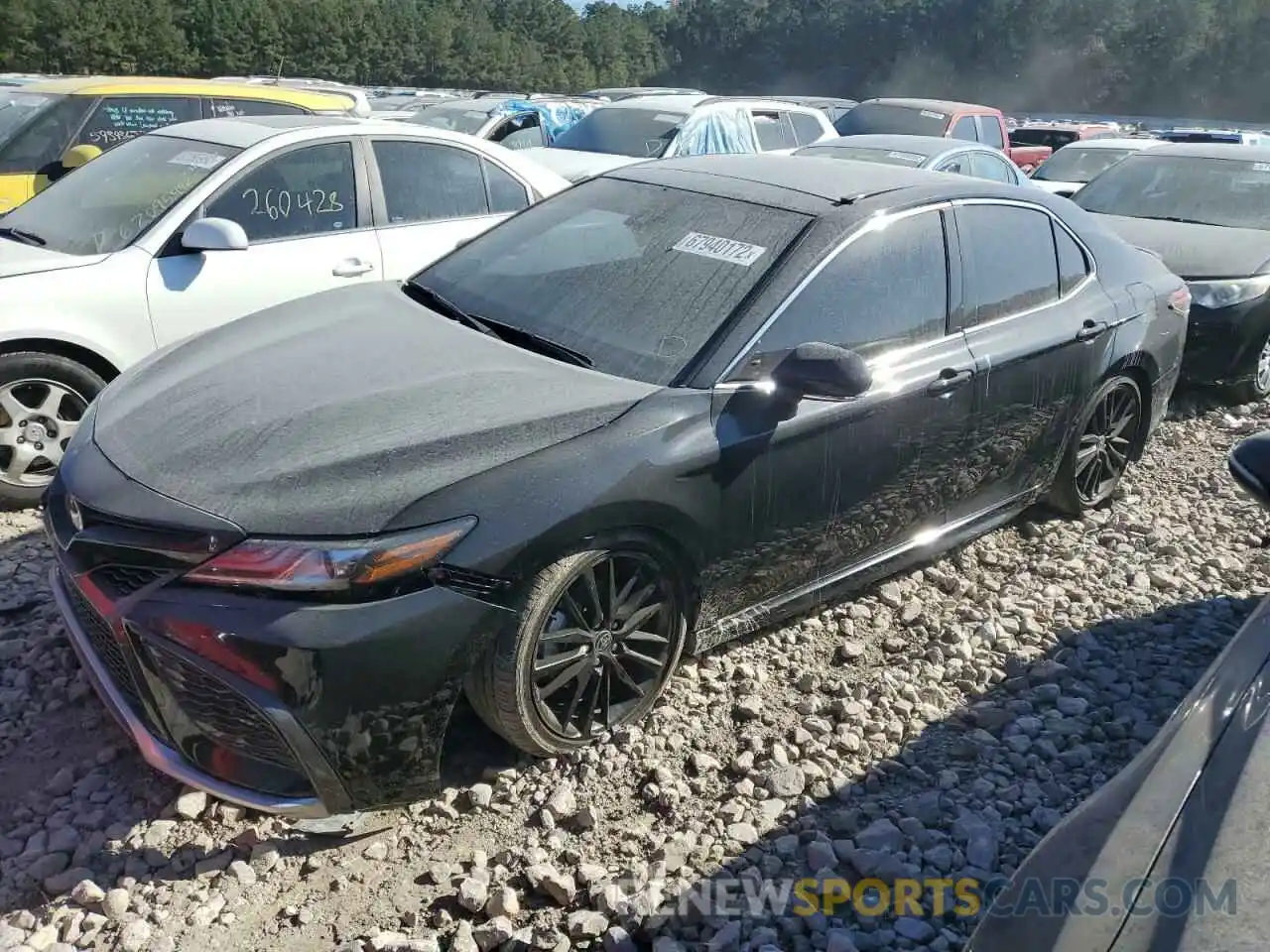 1 Photograph of a damaged car 4T1K61AKXNU005294 TOYOTA CAMRY 2022