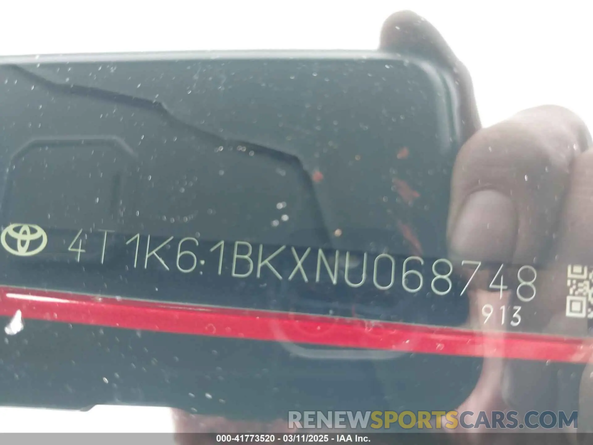 9 Photograph of a damaged car 4T1K61BKXNU068748 TOYOTA CAMRY 2022