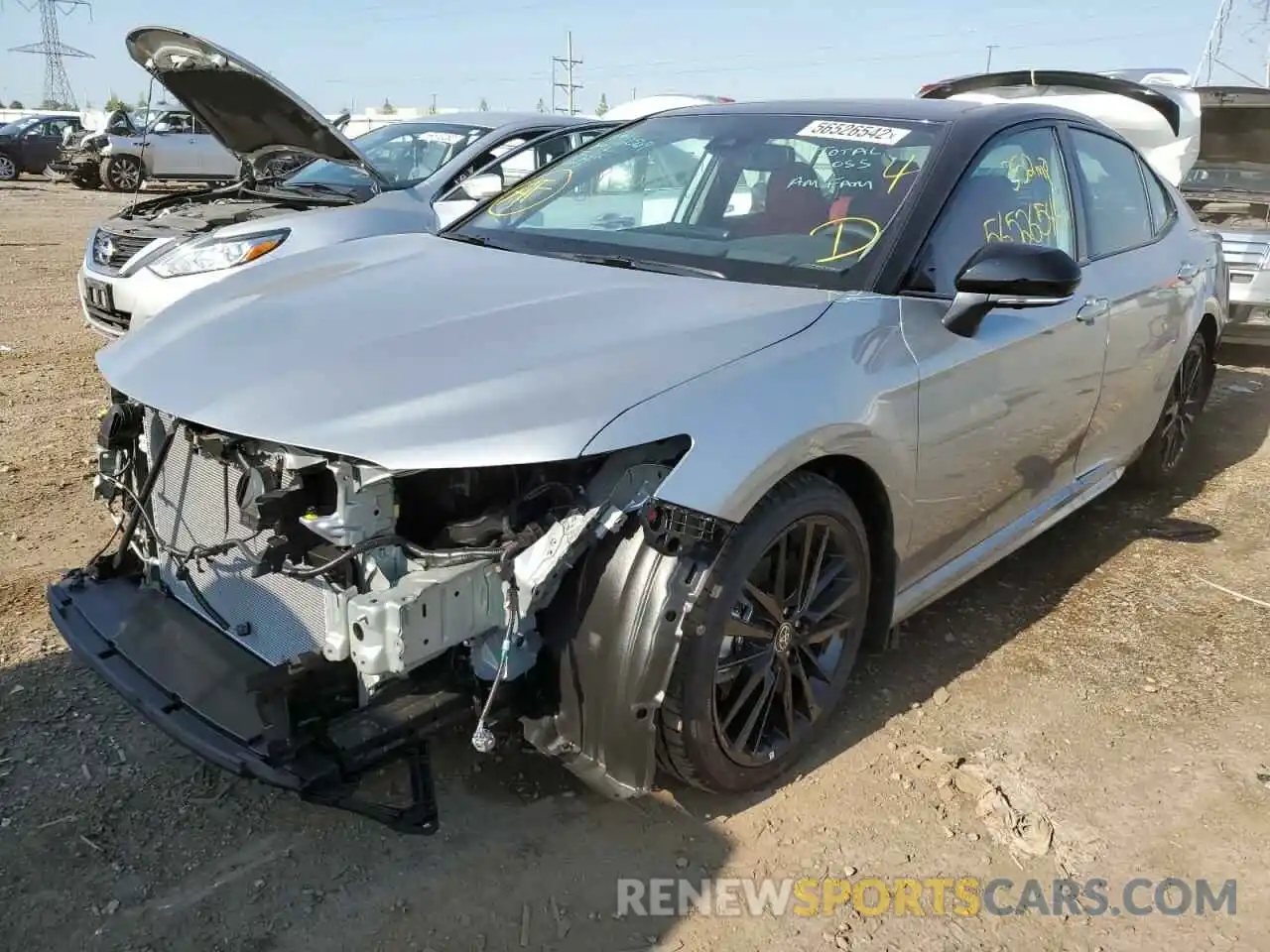 2 Photograph of a damaged car 4T1KZ1AK2NU070714 TOYOTA CAMRY 2022