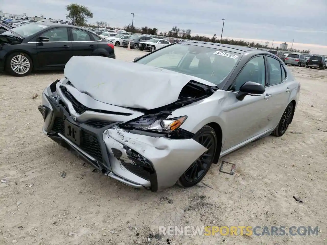 2 Photograph of a damaged car 4T1KZ1AK3NU061858 TOYOTA CAMRY 2022