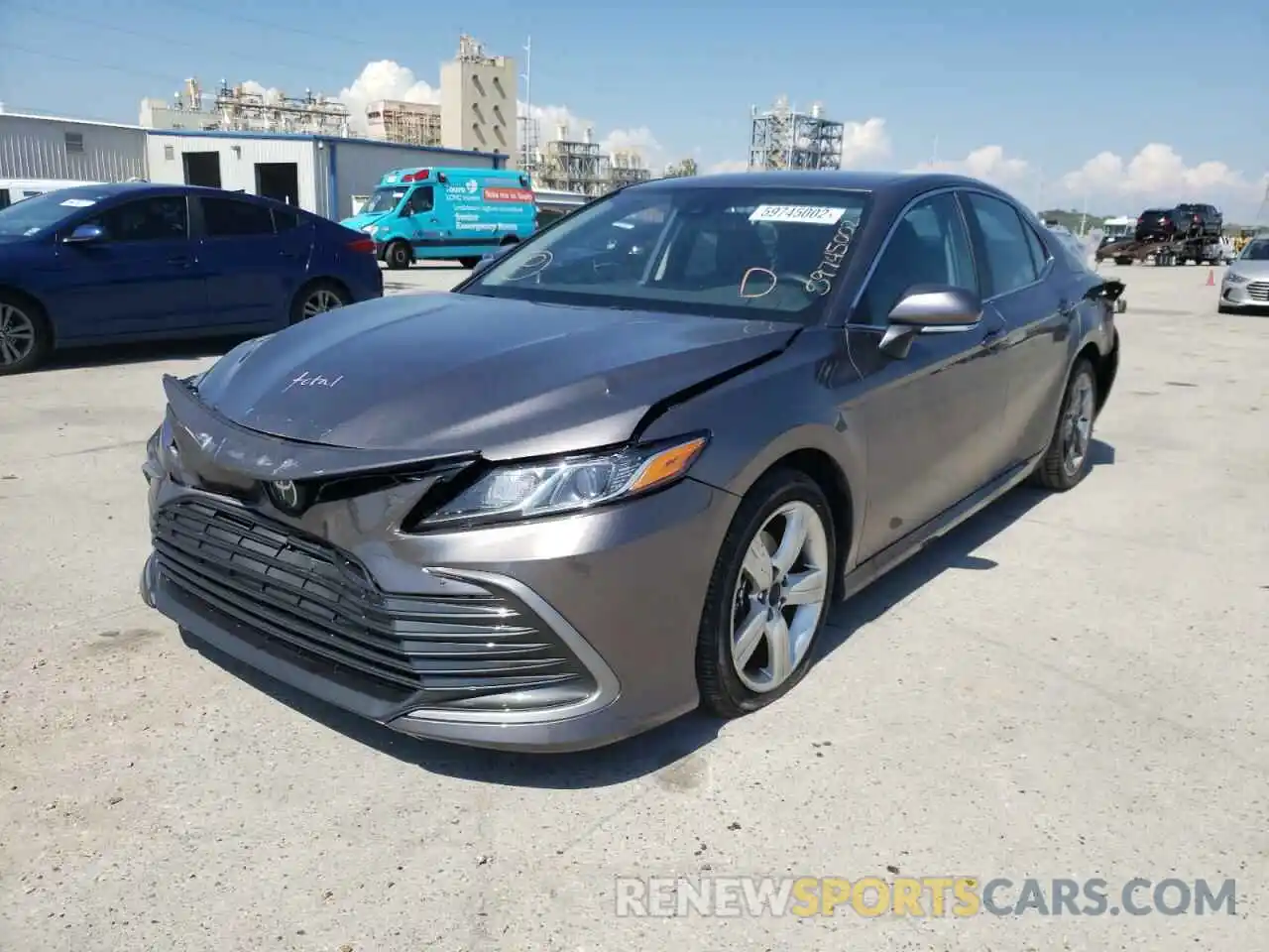 2 Photograph of a damaged car 4T1R11AK8NU054877 TOYOTA CAMRY 2022