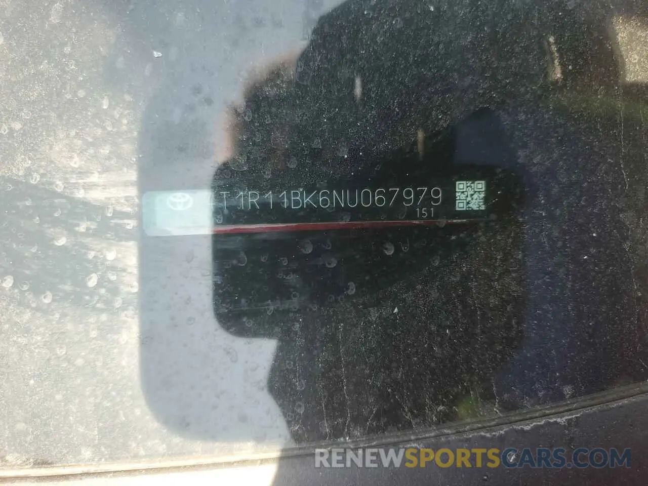13 Photograph of a damaged car 4T1R11BK6NU067979 TOYOTA CAMRY 2022