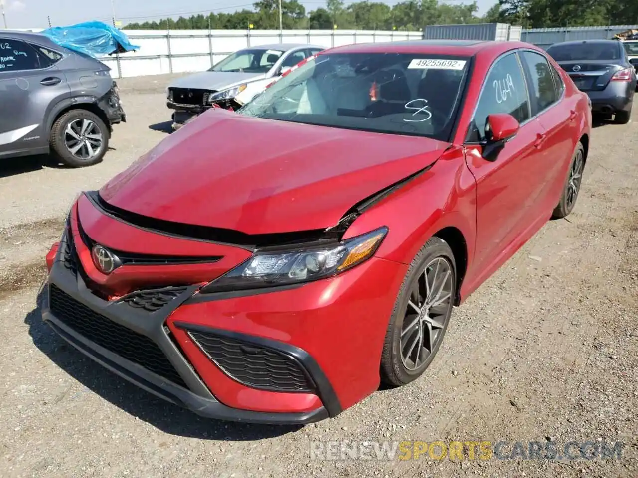 2 Photograph of a damaged car 4T1S11AK8NU050538 TOYOTA CAMRY 2022