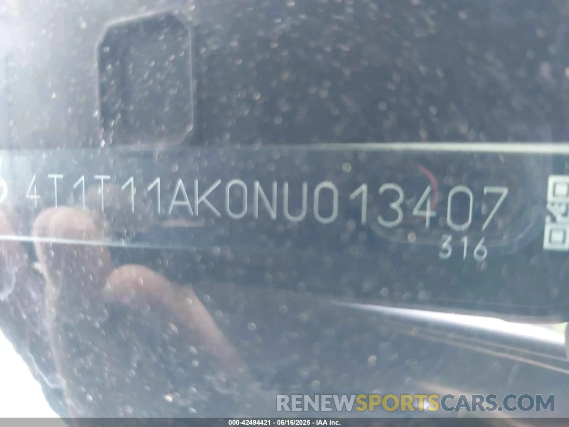 9 Photograph of a damaged car 4T1T11AK0NU013407 TOYOTA CAMRY 2022