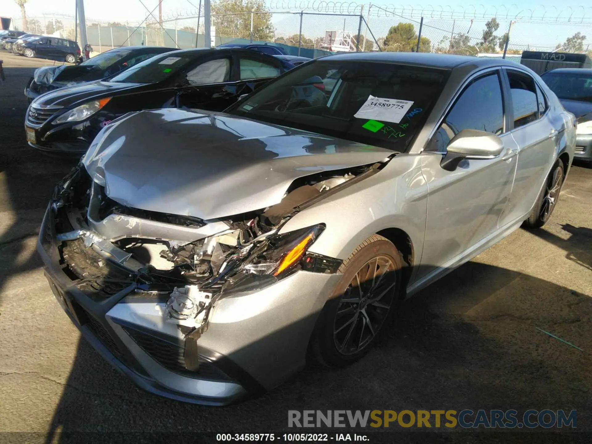 2 Photograph of a damaged car 4T1T11AK2NU052497 TOYOTA CAMRY 2022