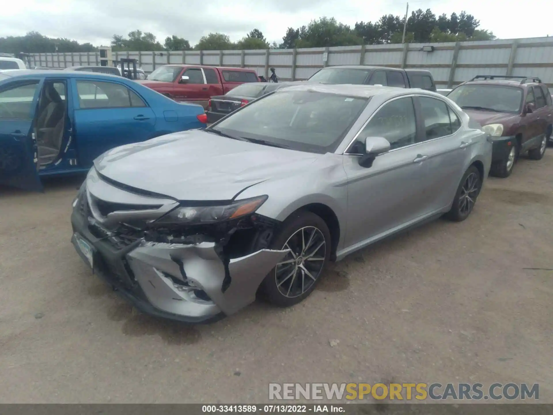 2 Photograph of a damaged car 4T1T11AK7NU043536 TOYOTA CAMRY 2022